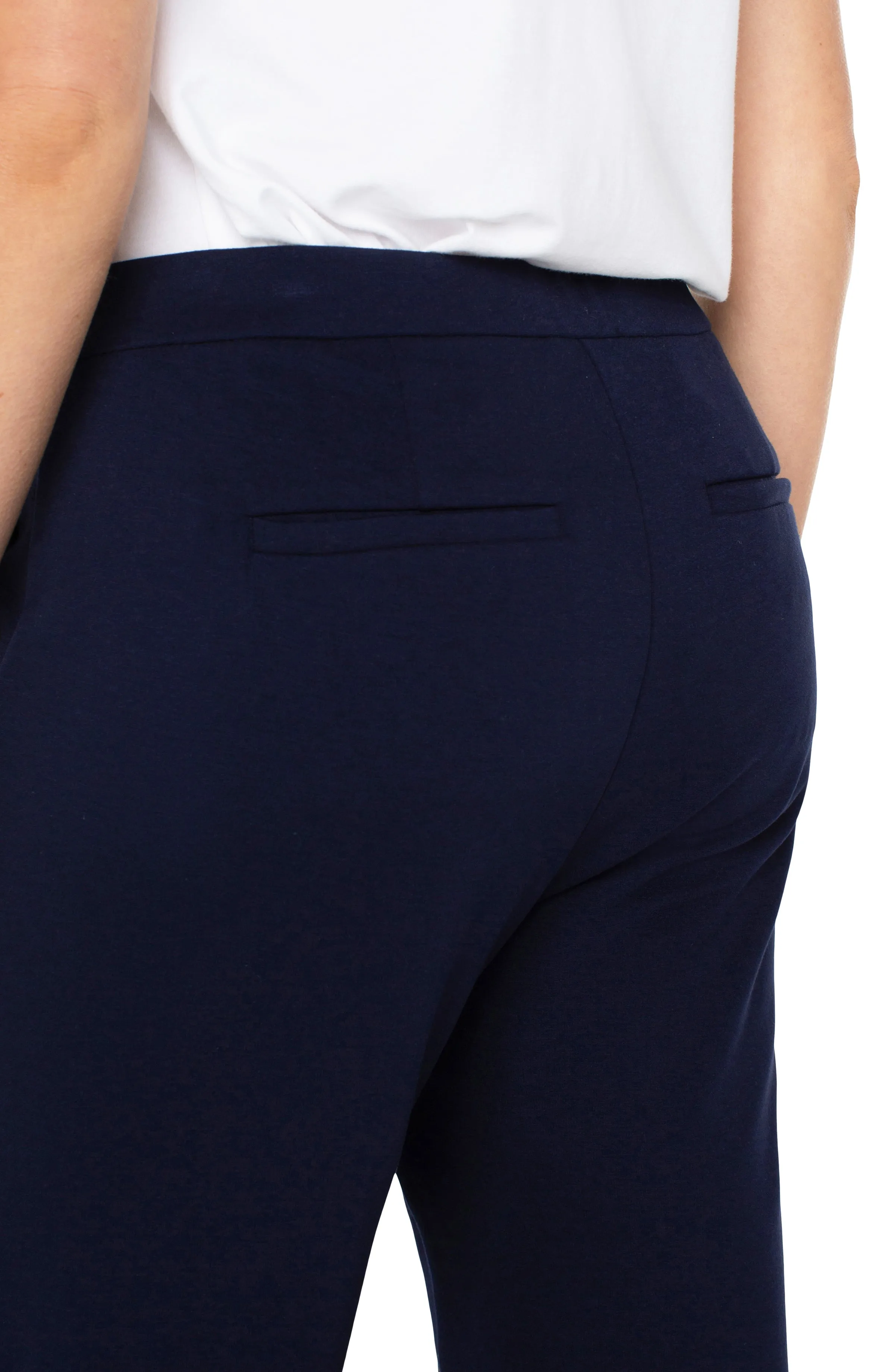 PETITE WIDE LEG PULL-ON TROUSER sold by Liverpool Jeans Company product image thumbnail 4