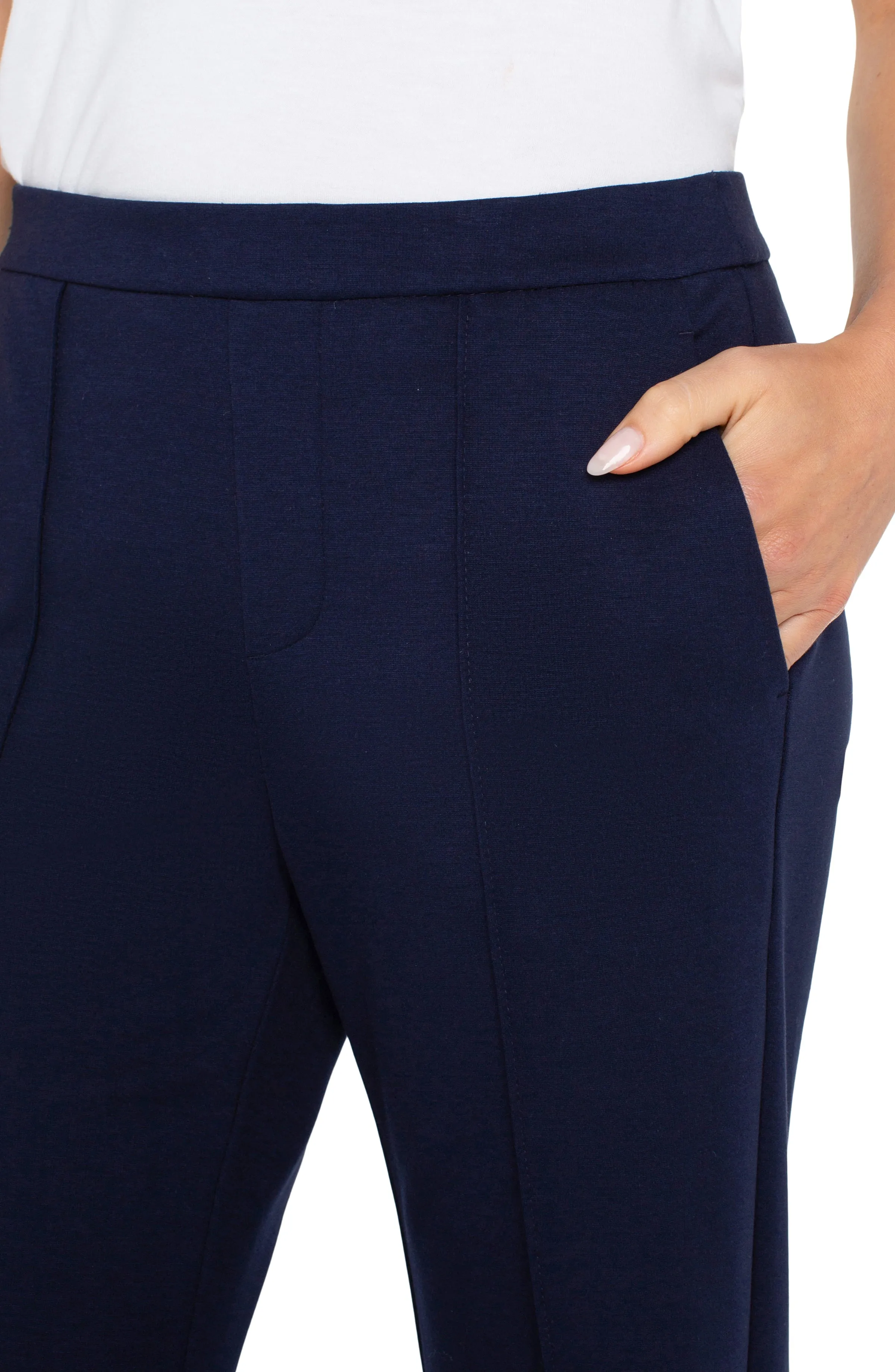 PETITE WIDE LEG PULL-ON TROUSER sold by Liverpool Jeans Company product image thumbnail 3