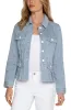 PETITE PEPLUM DENIM JACKET sold by Liverpool Jeans Company