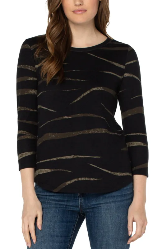 3/4 SLEEVE KNIT TEE sold by Liverpool Jeans Company