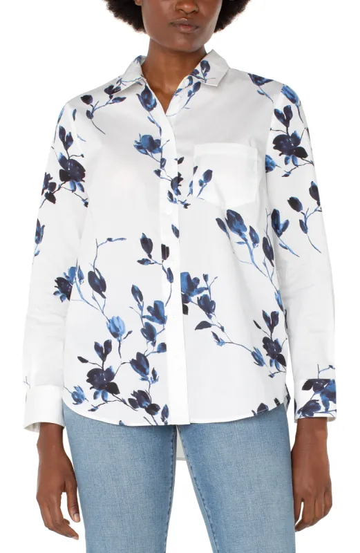 BUTTON FRONT WOVEN SHIRT sold by Liverpool Jeans Company