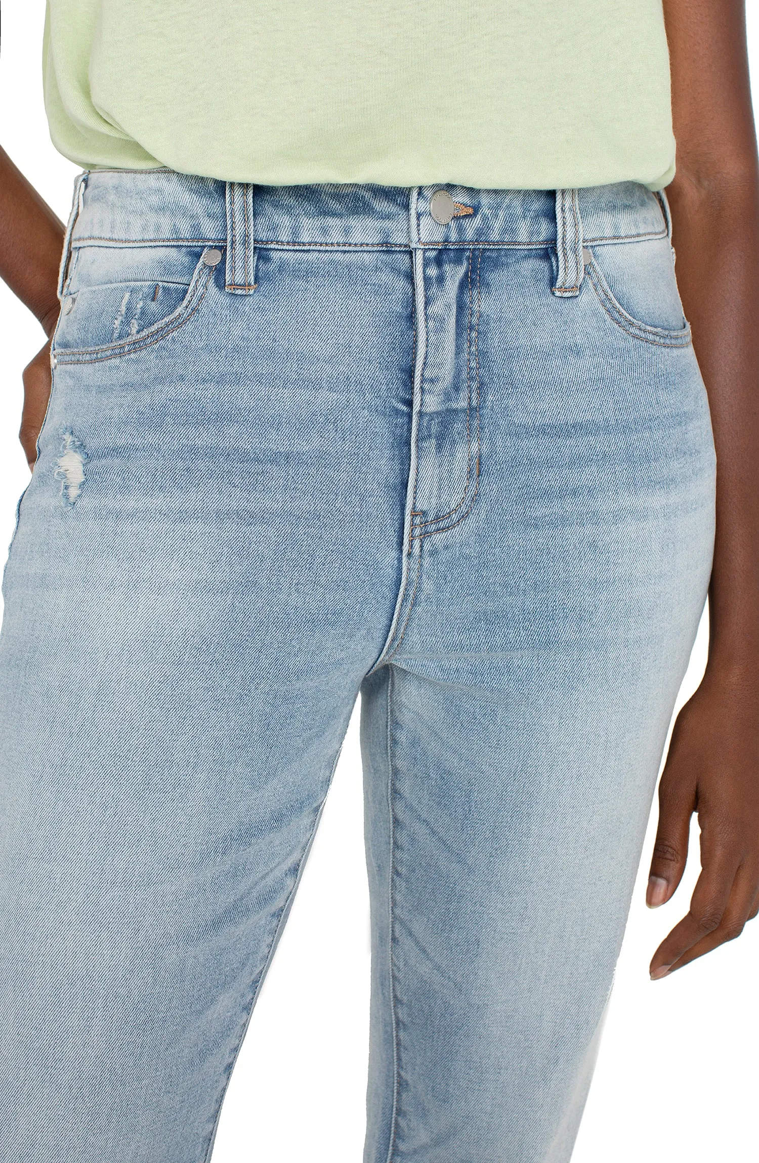 HANNAH HI-RISE CROP FLARE WITH CUT HEM sold by Liverpool Jeans Company product image thumbnail 3