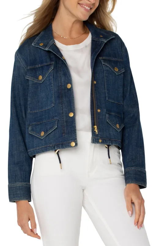 CROPPED CARGO JACKET sold by Liverpool Jeans Company