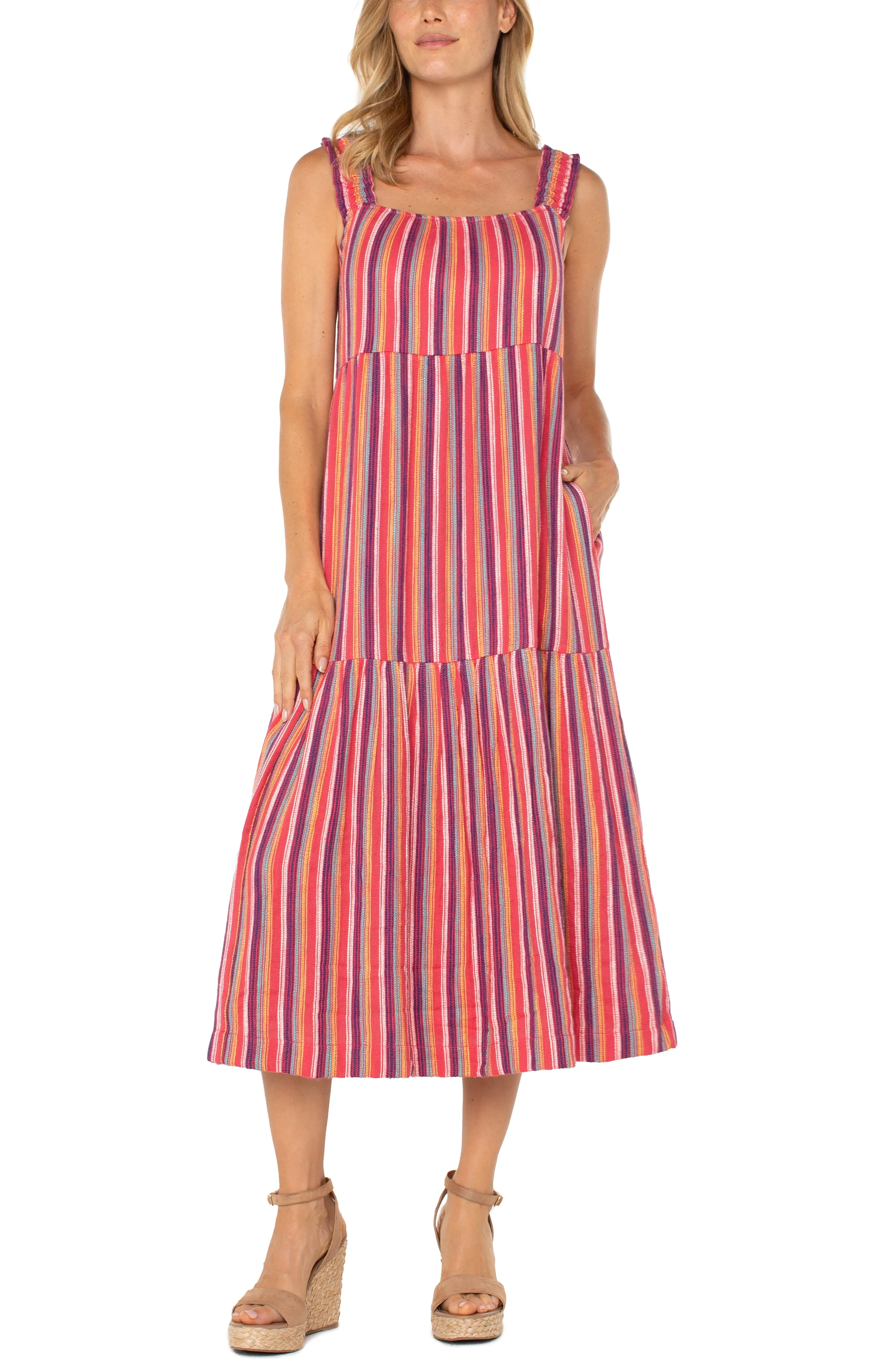 SLEEVELESS MIDI DRESS sold by Liverpool Jeans Company
