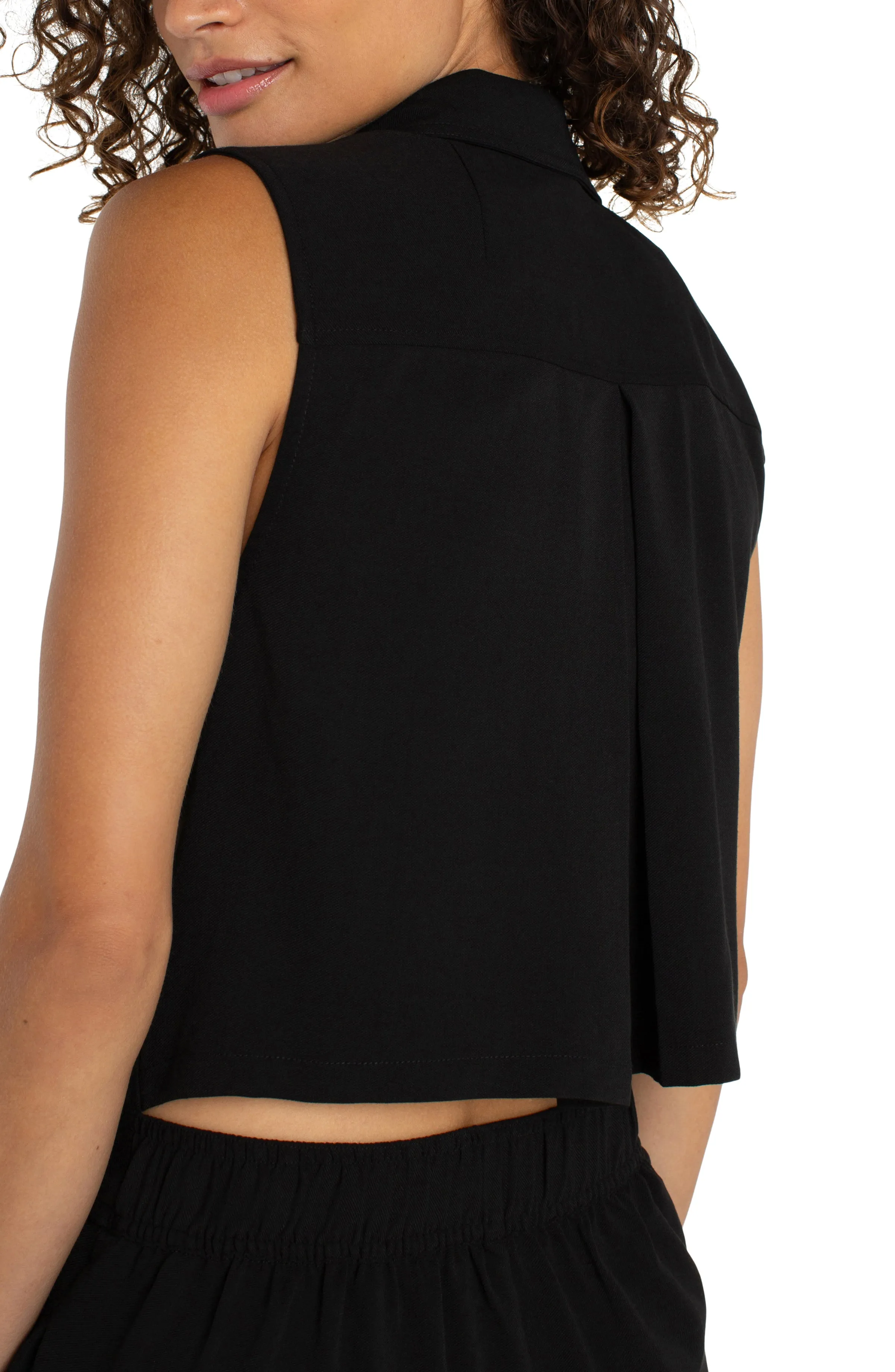 SLEEVELESS JUMPSUIT WITH WIDE LEG sold by Liverpool Jeans Company product image thumbnail 4
