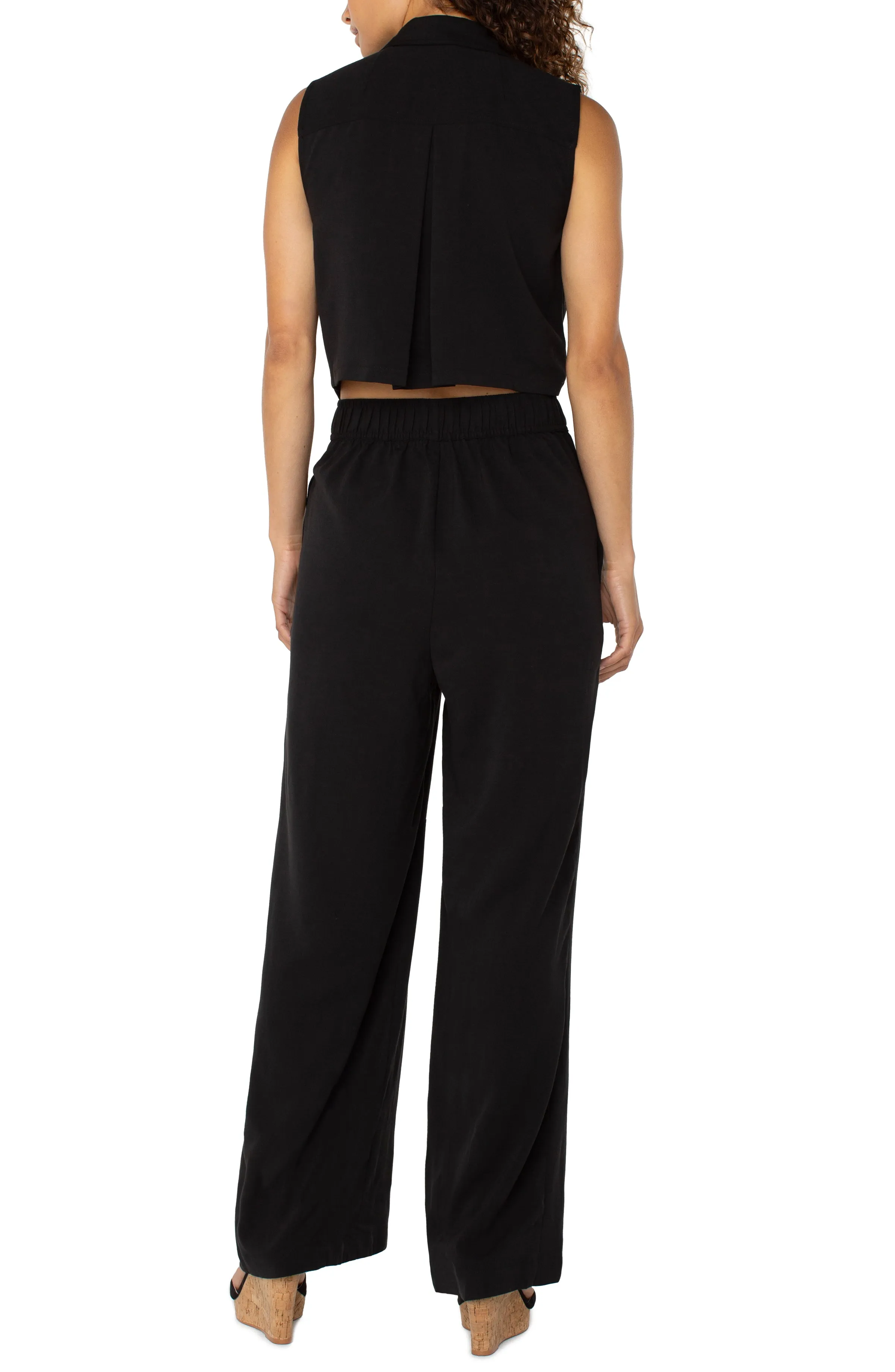 SLEEVELESS JUMPSUIT WITH WIDE LEG sold by Liverpool Jeans Company product image thumbnail 2