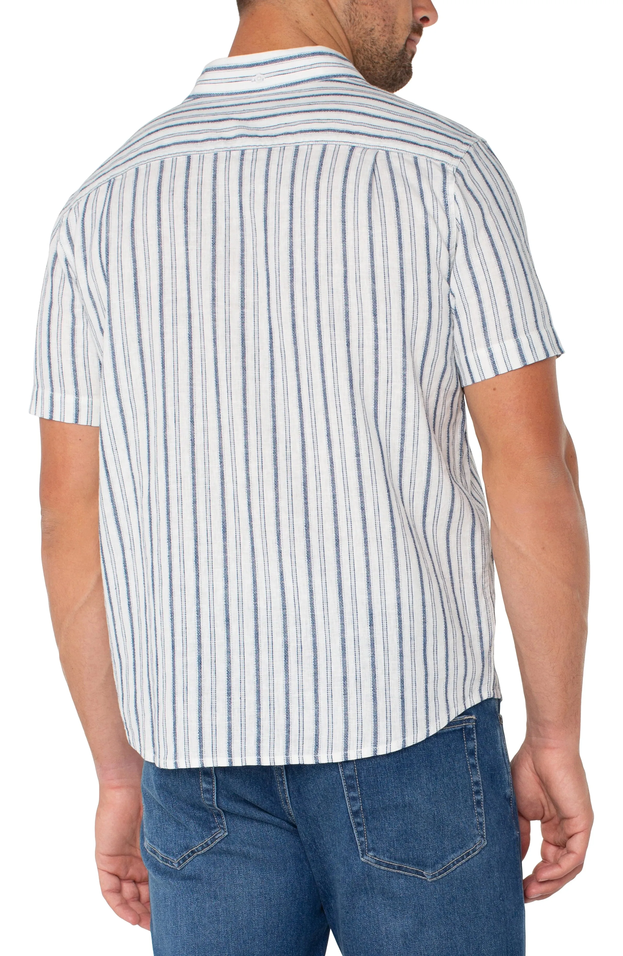 SHORT SLEEVE BUTTON UP SHIRT sold by Liverpool Jeans Company product image thumbnail 2