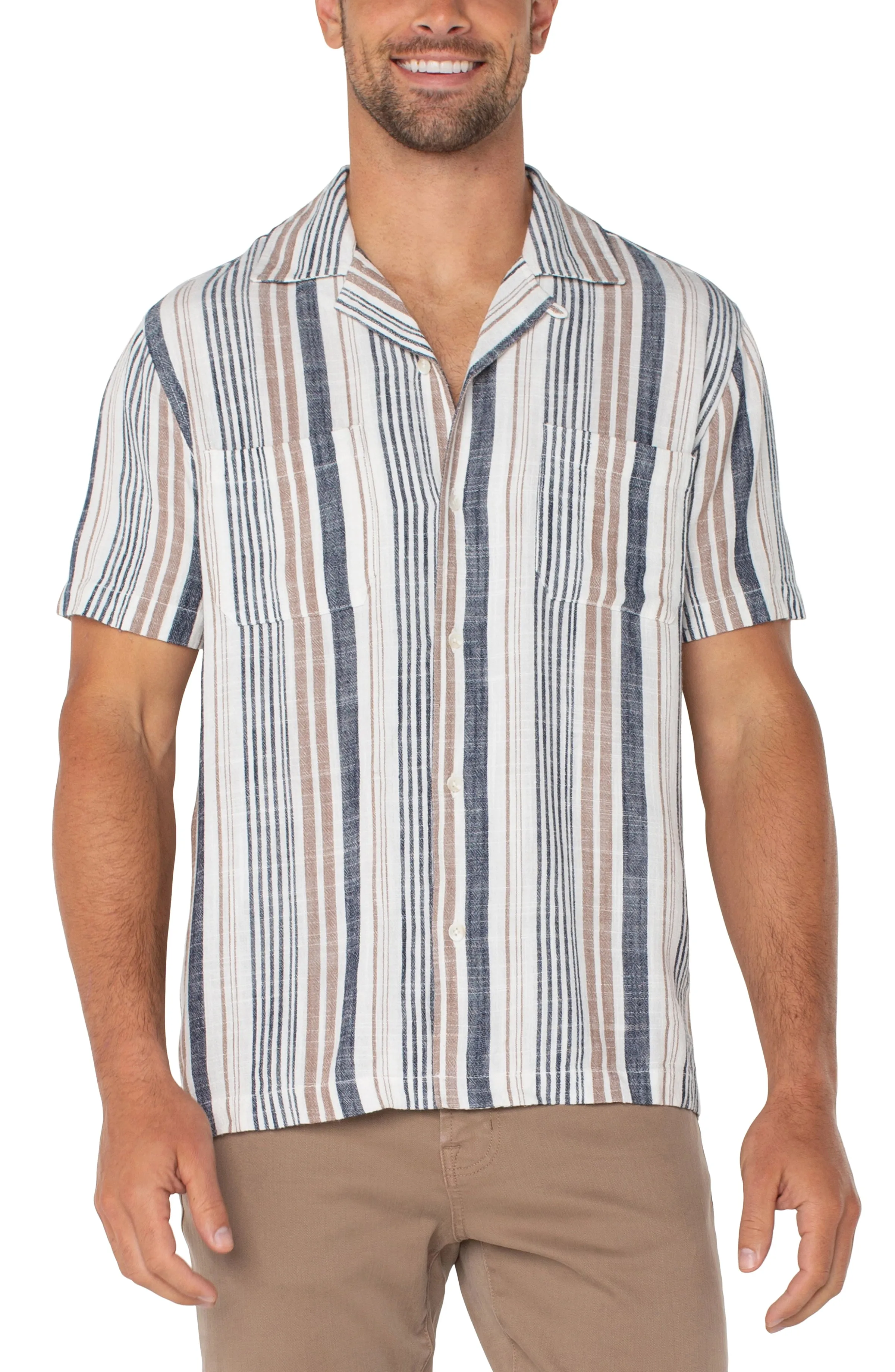 SHORT SLEEVE CAMP SHIRT sold by Liverpool Jeans Company