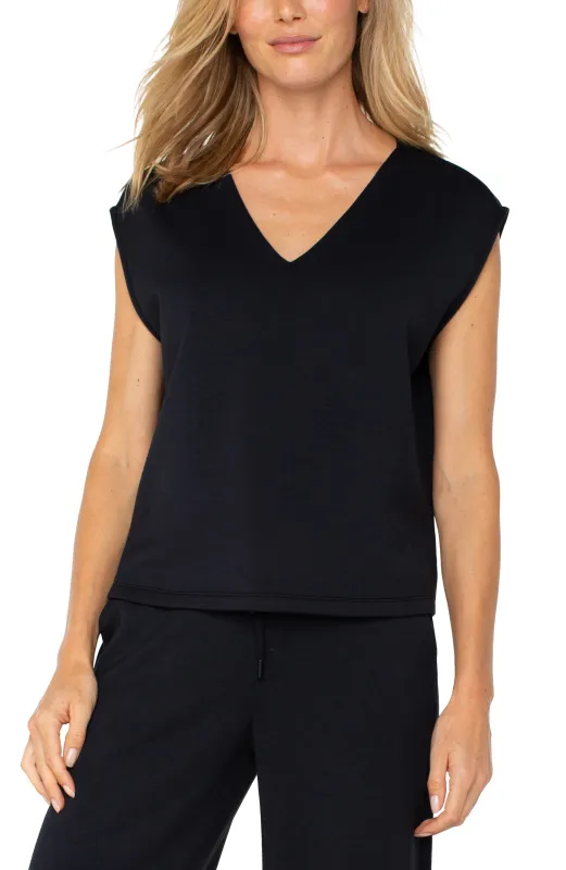 DOLMAN SLEEVE V-NECK TOP sold by Liverpool Jeans Company