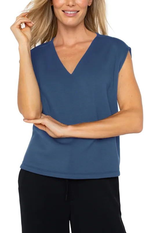 DOLMAN SLEEVE V-NECK TOP sold by Liverpool Jeans Company