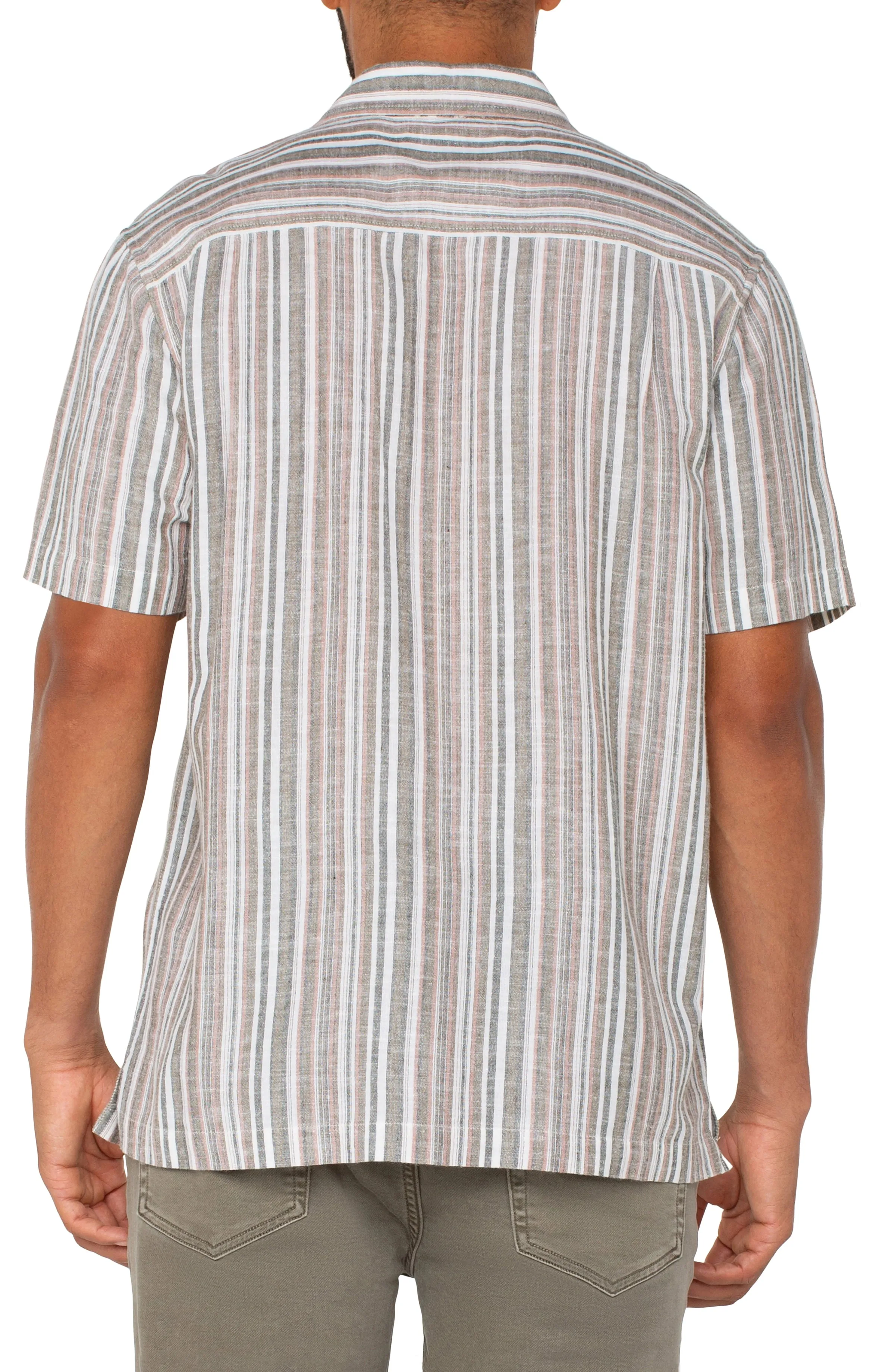 BUTTON UP SHORT SLEEVE SHIRT sold by Liverpool Jeans Company product image thumbnail 2