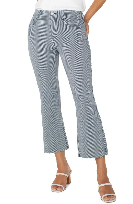 THE PETITE GIA GLIDER® CROP FLARE WITH BACK PLEAT sold by Liverpool Jeans Company