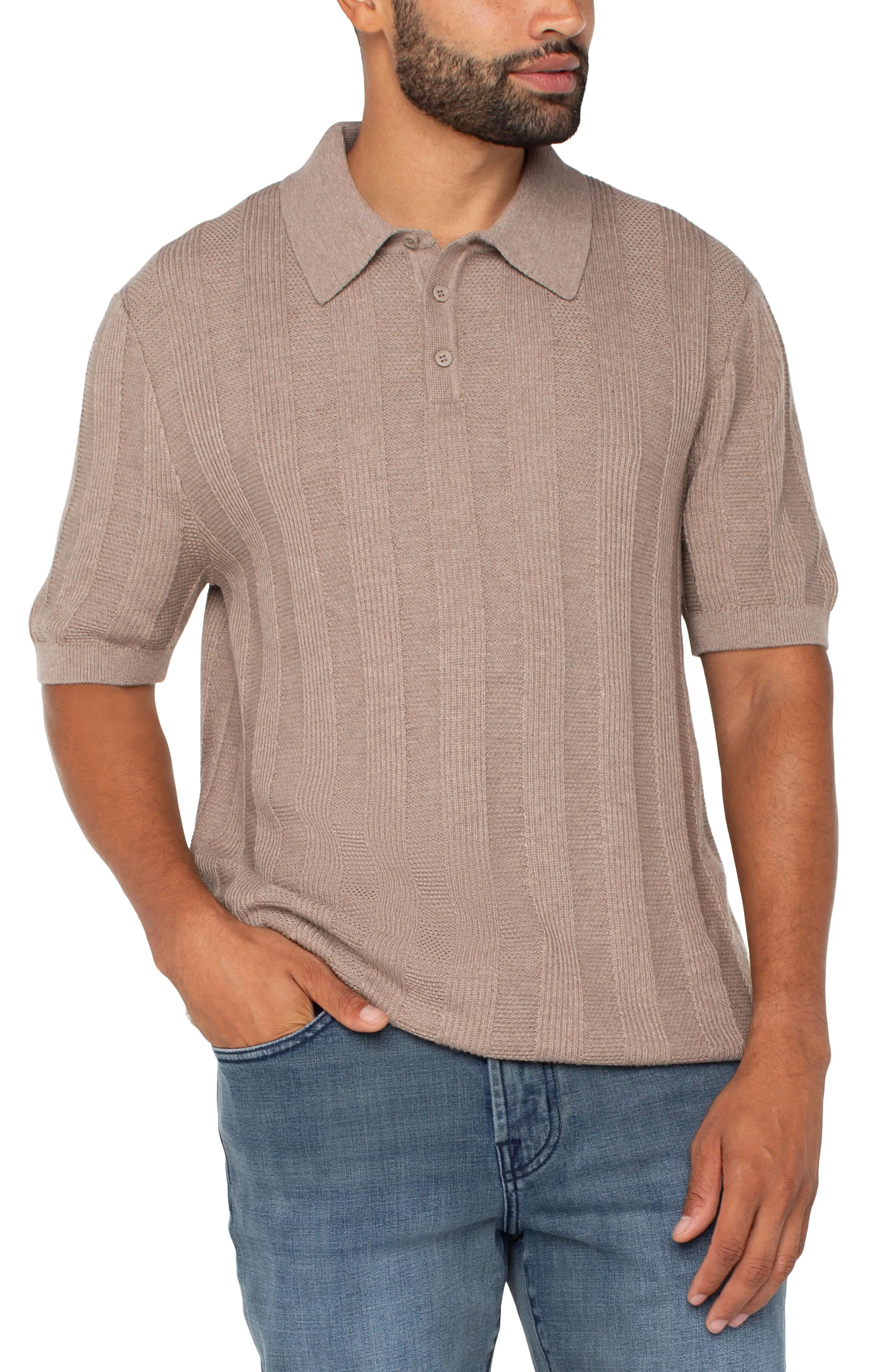 SWEATER KNIT POLO sold by Liverpool Jeans Company product image thumbnail 4