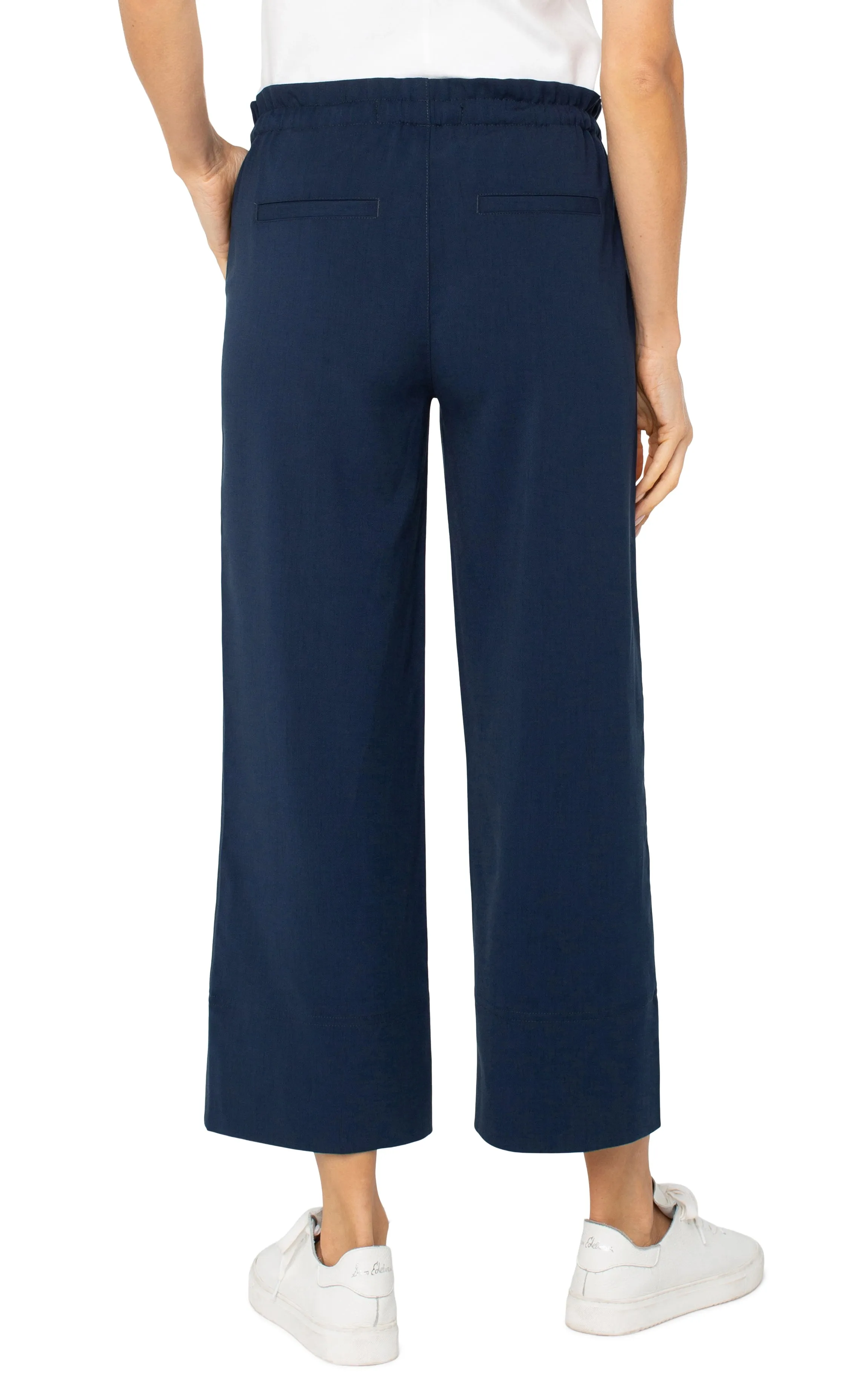 PETITE PULL-ON TIE WAIST WIDE LEG ANKLE sold by Liverpool Jeans Company product image thumbnail 2