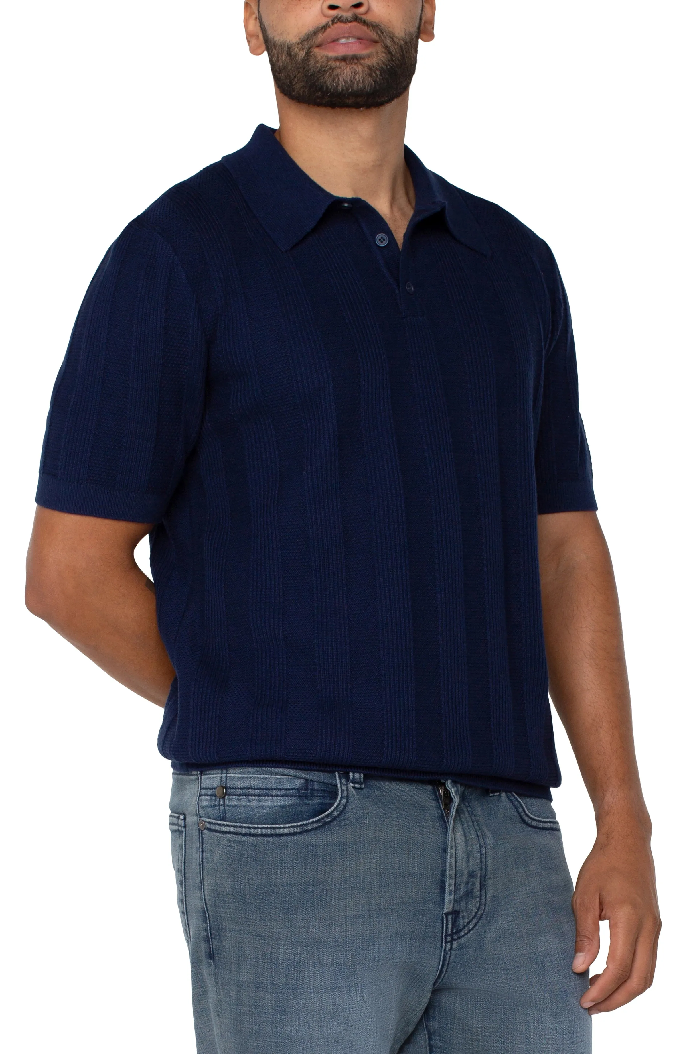 SWEATER KNIT POLO sold by Liverpool Jeans Company product image thumbnail 4