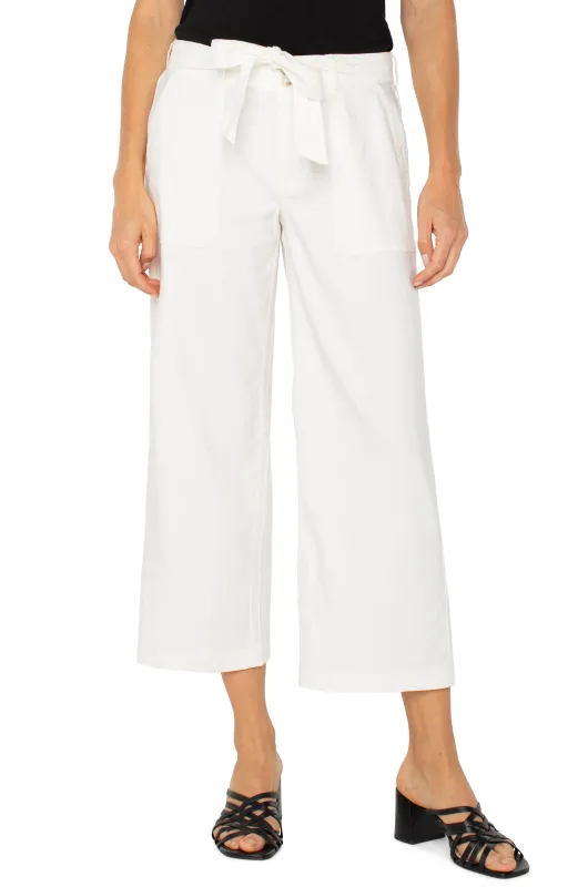 BELTED WIDE LEG CROP sold by Liverpool Jeans Company