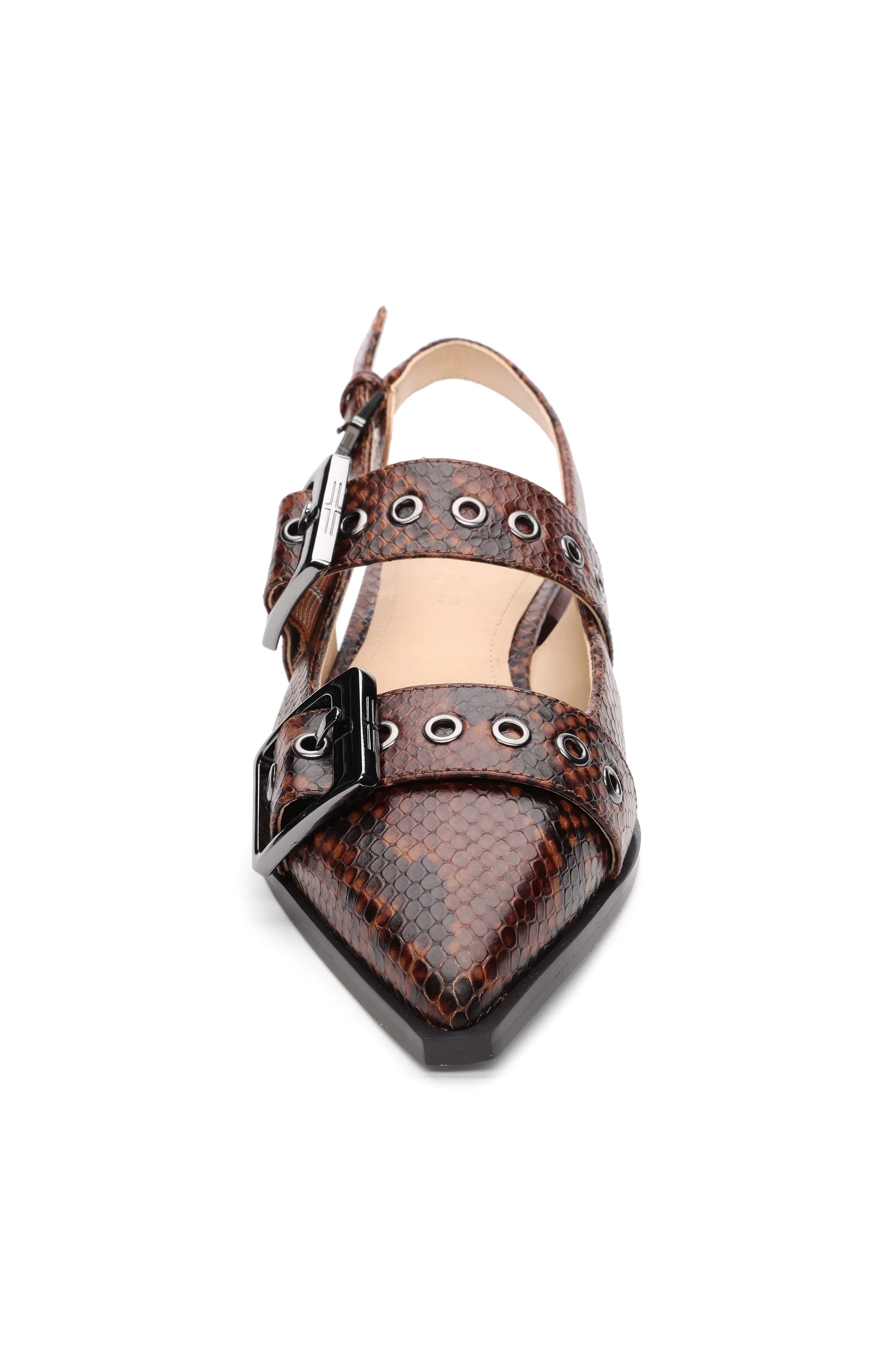 VILLA LEATHER SLINGBACK WITH DOUBLE BUCKLE sold by Liverpool Jeans Company product image thumbnail 3