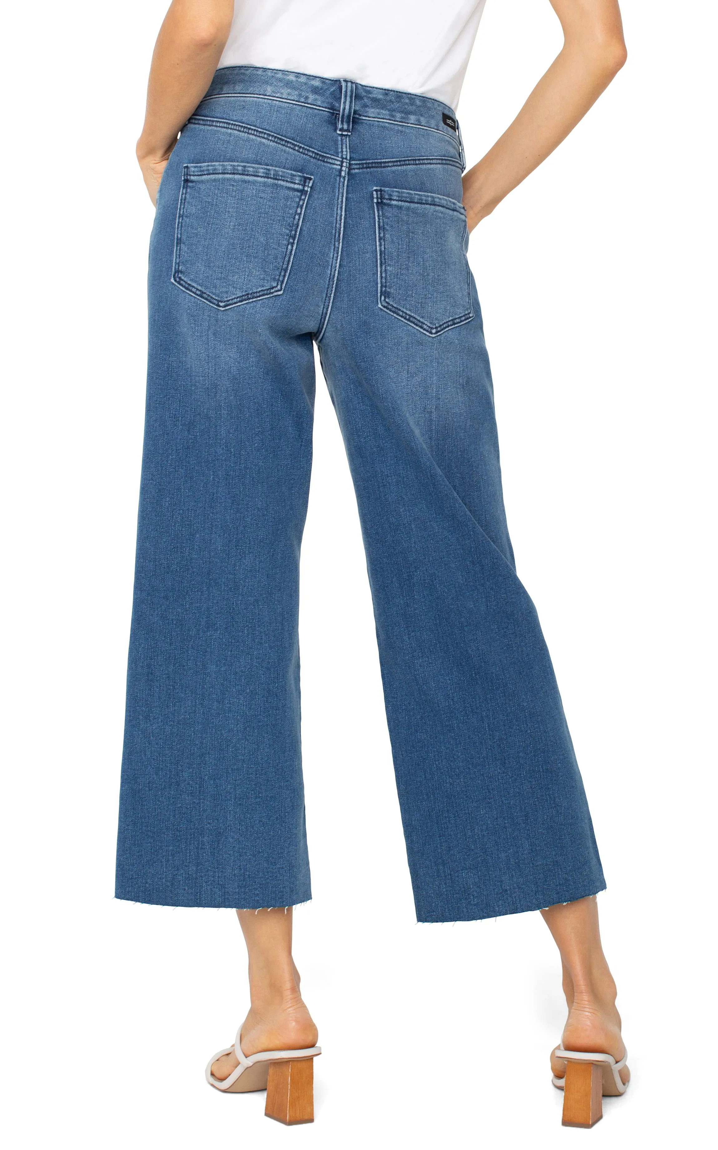 STRIDE HI-RISE CROP WITH CUT HEM sold by Liverpool Jeans Company product image thumbnail 2