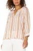 3/4 SLEEVE RAGLAN TOP W/ FRAY HEM sold by Liverpool Jeans Company