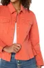 TRUCKER JACKET WITH PEPLUM HEM sold by Liverpool Jeans Company