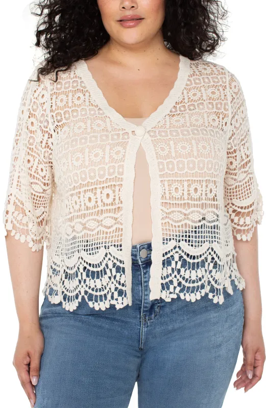 SHORT SLEEVE LACE BOLERO sold by Liverpool Jeans Company