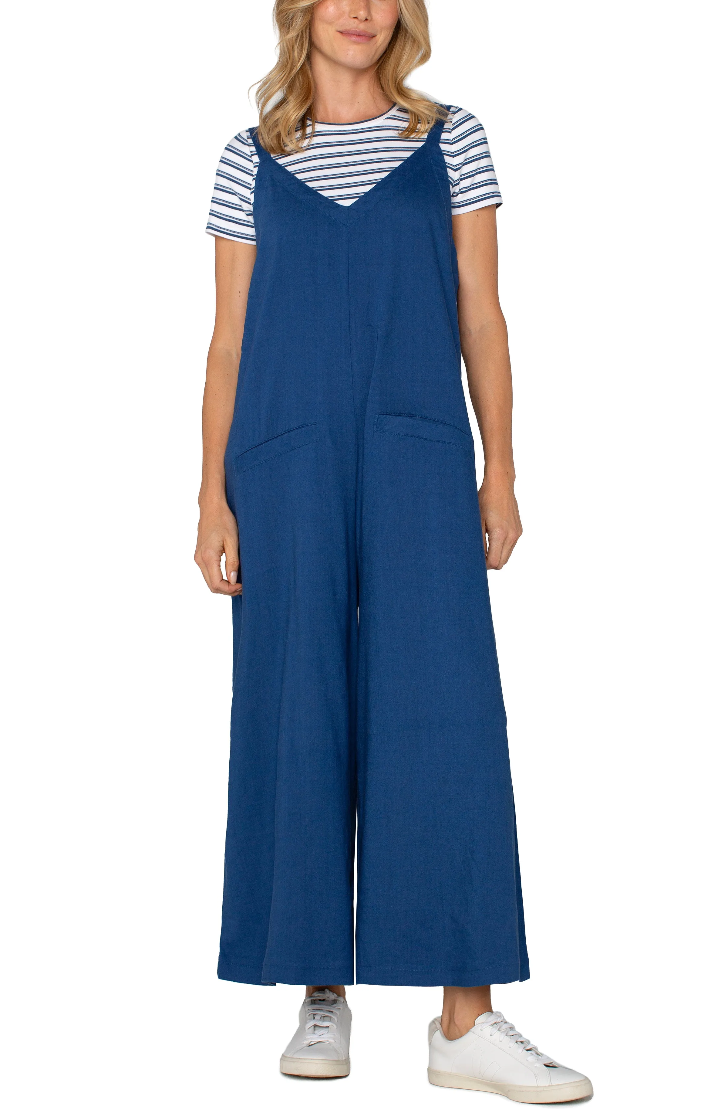 SLEEVELESS JUMPSUIT WITH WIDE LEG sold by Liverpool Jeans Company