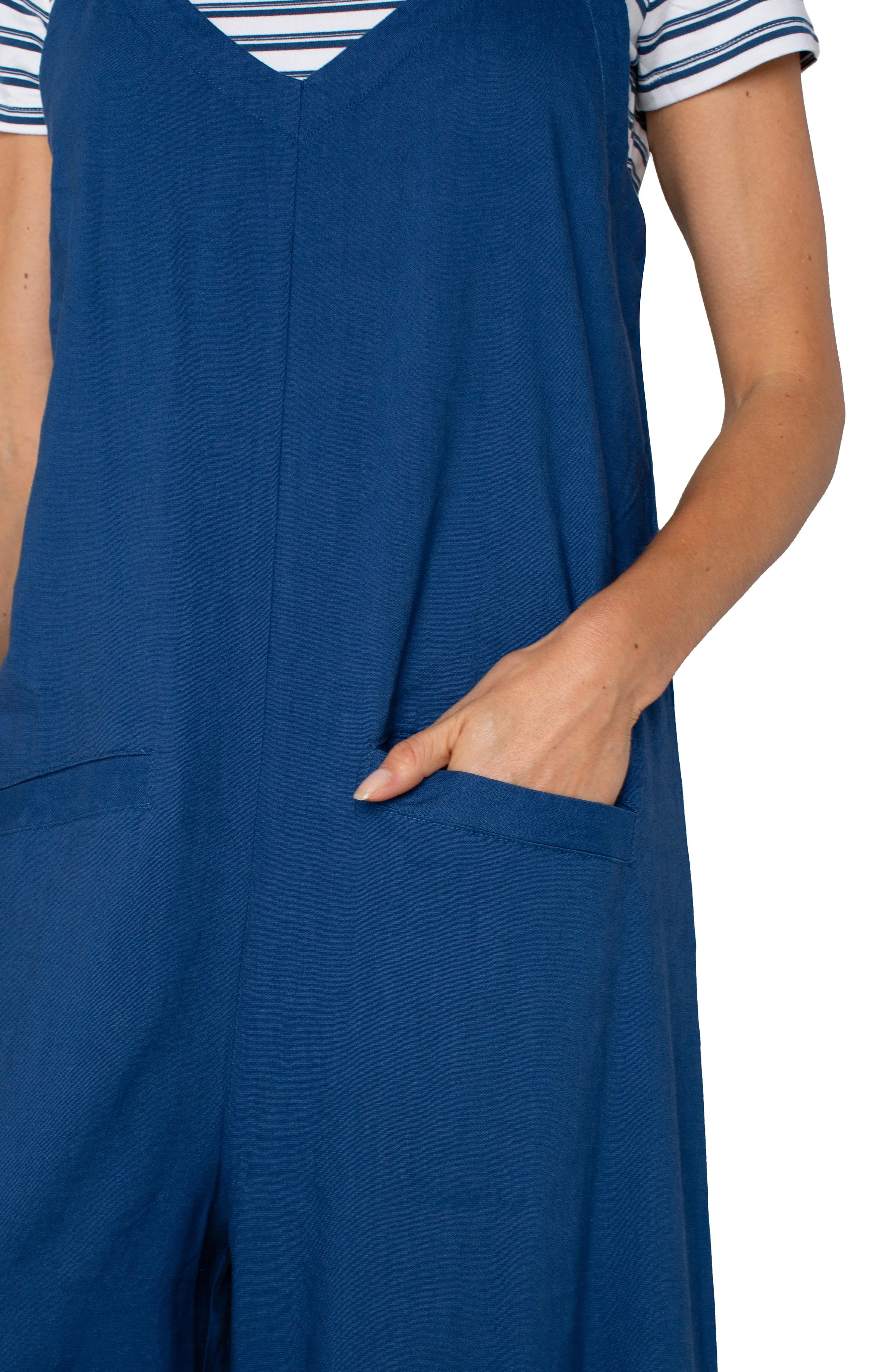 SLEEVELESS JUMPSUIT WITH WIDE LEG sold by Liverpool Jeans Company product image thumbnail 3