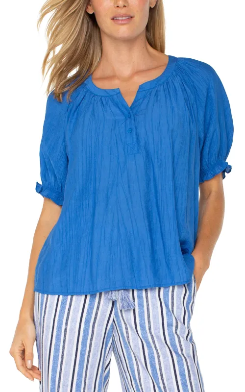 PETITE SLEEVELESS WOVEN KNIT TOP sold by Liverpool Jeans Company