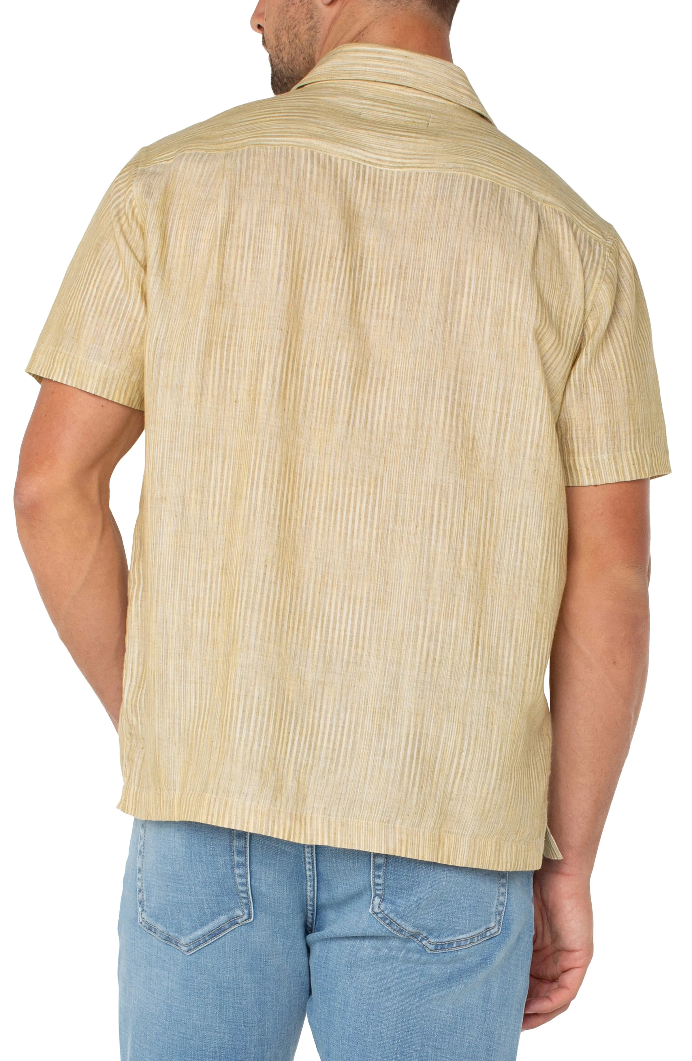 BUTTON UP SHORT SLEEVE SHIRT sold by Liverpool Jeans Company product image thumbnail 2