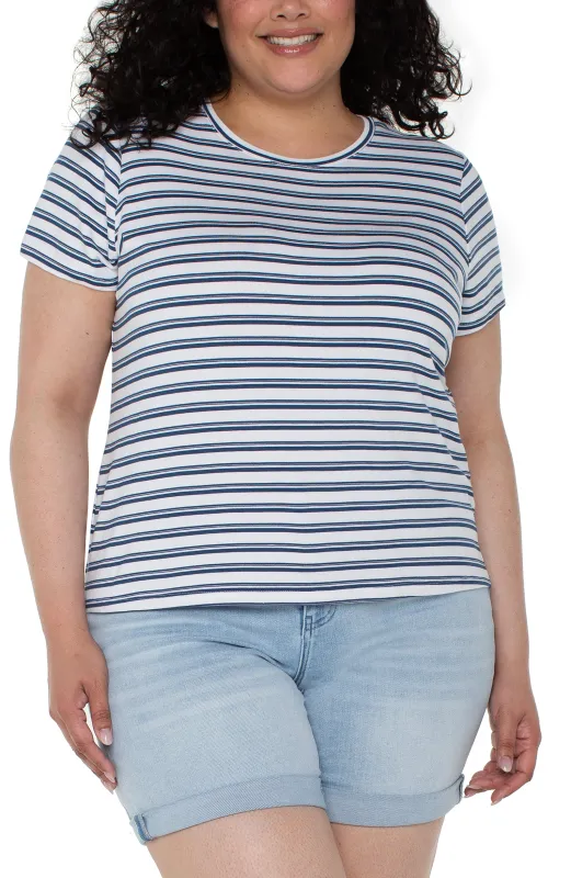 SHORT SLEEVE CREW NECK CLASSIC KNIT TEE sold by Liverpool Jeans Company