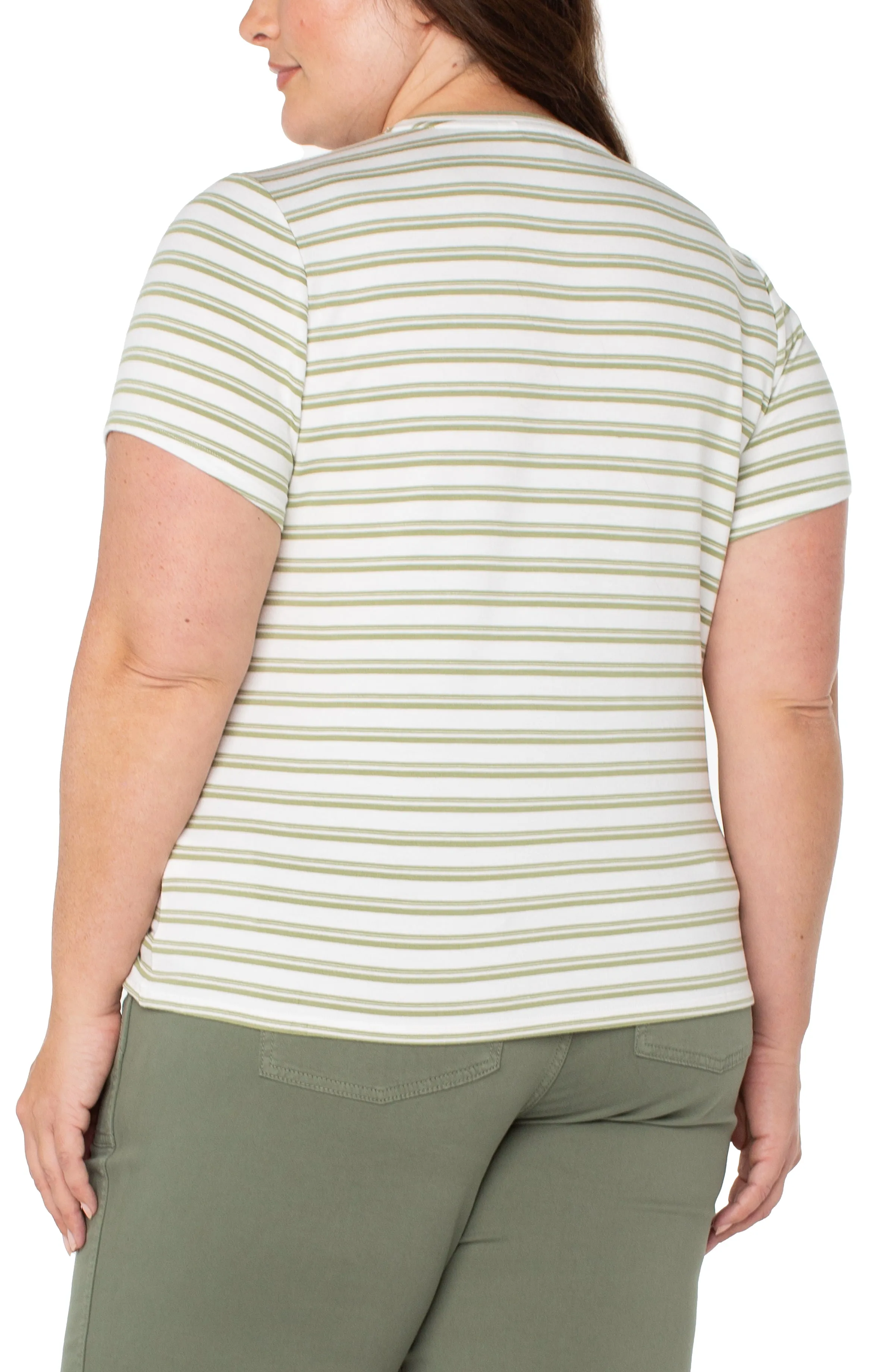 SHORT SLEEVE CREW NECK CLASSIC KNIT TEE sold by Liverpool Jeans Company product image thumbnail 2