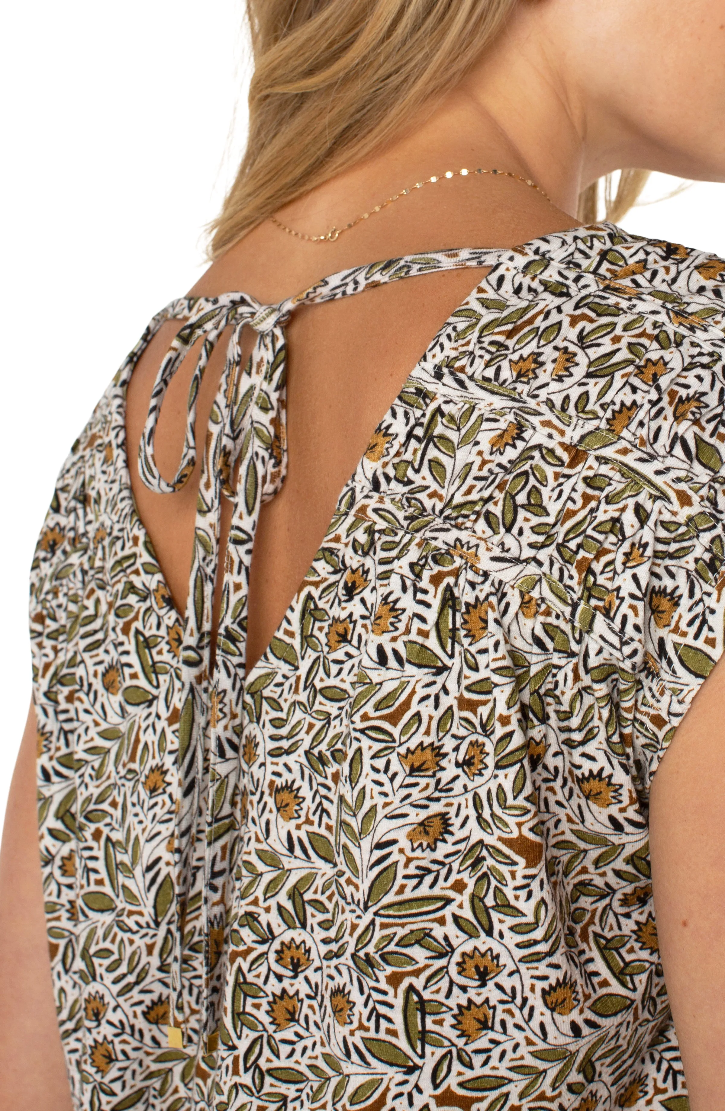 PETITE DOLMAN TIE BACK WOVEN TOP sold by Liverpool Jeans Company product image thumbnail 2