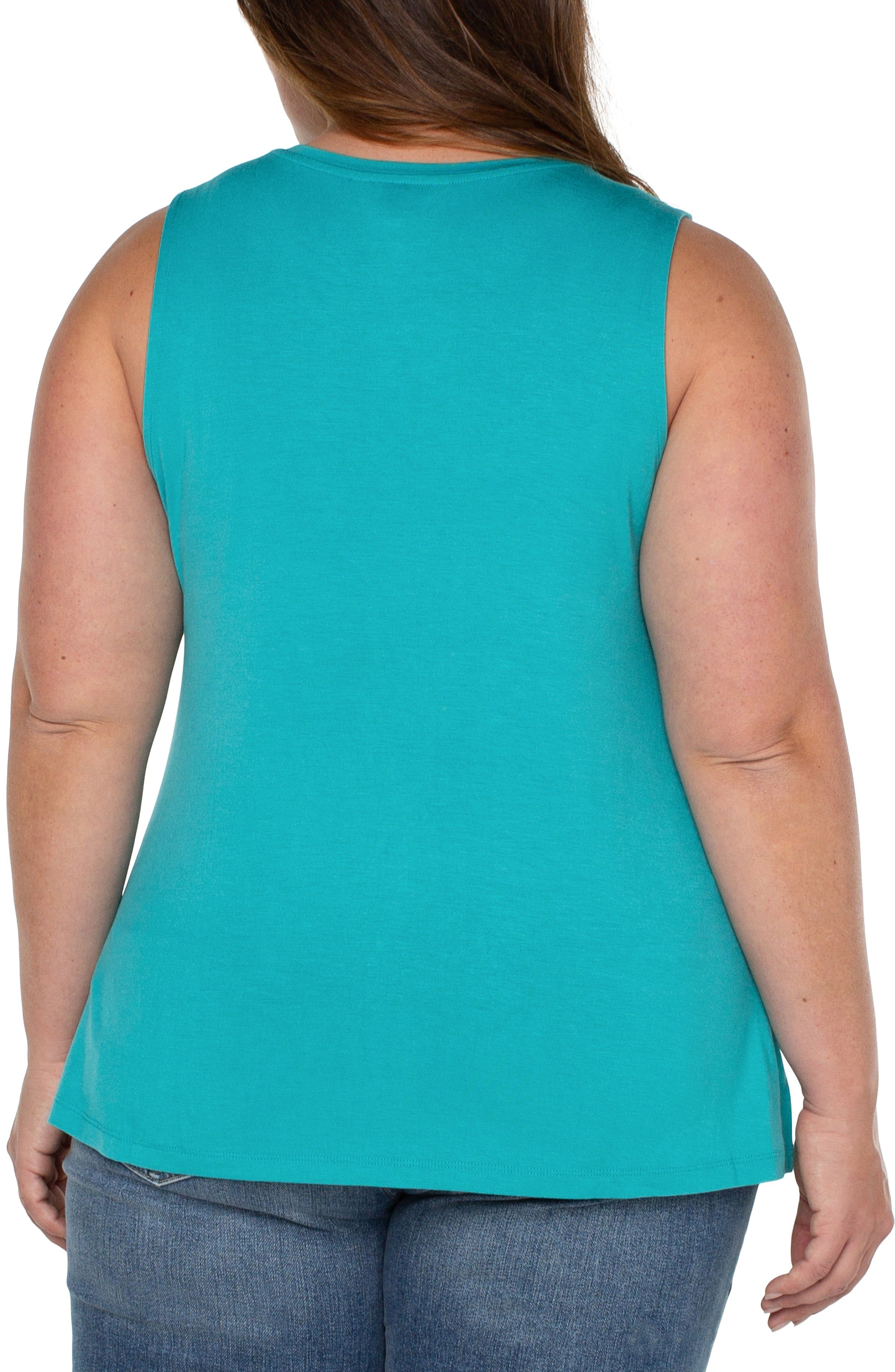 SLEEVELESS SCOOP NECK TANK sold by Liverpool Jeans Company product image thumbnail 3