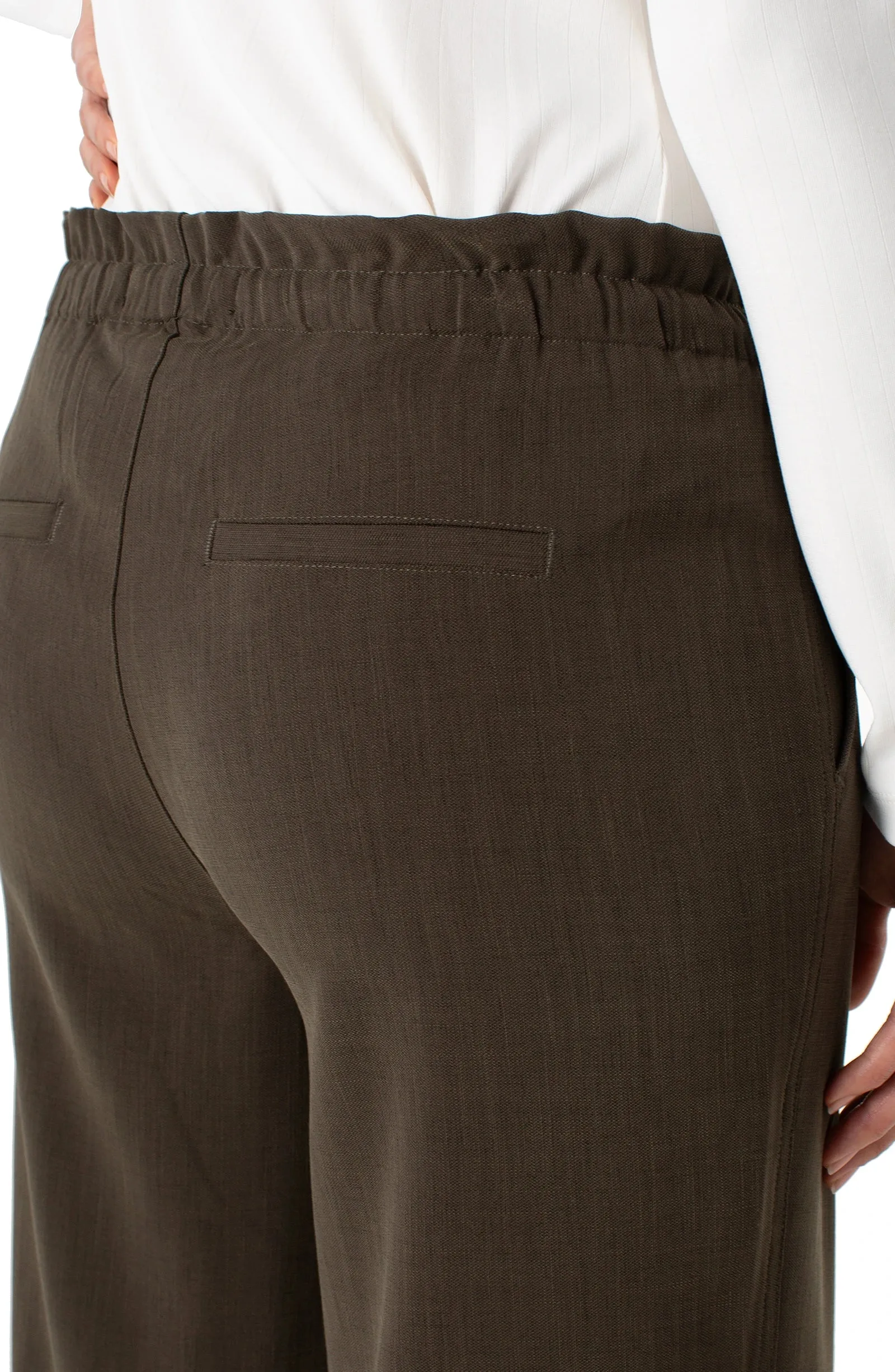 PULL-ON TIE WAIST WIDE LEG ANKLE sold by Liverpool Jeans Company product image thumbnail 4