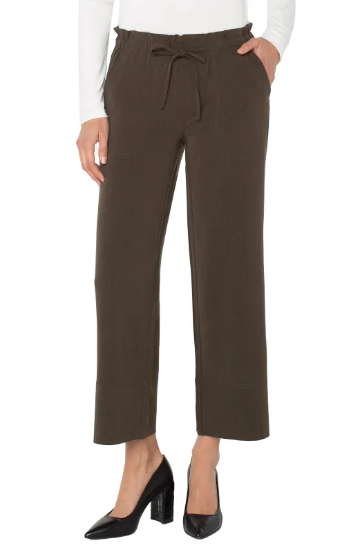 PULL-ON TIE WAIST WIDE LEG ANKLE sold by Liverpool Jeans Company