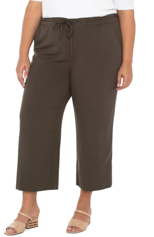PULL-ON TIE WAIST WIDE LEG ANKLE sold by Liverpool Jeans Company