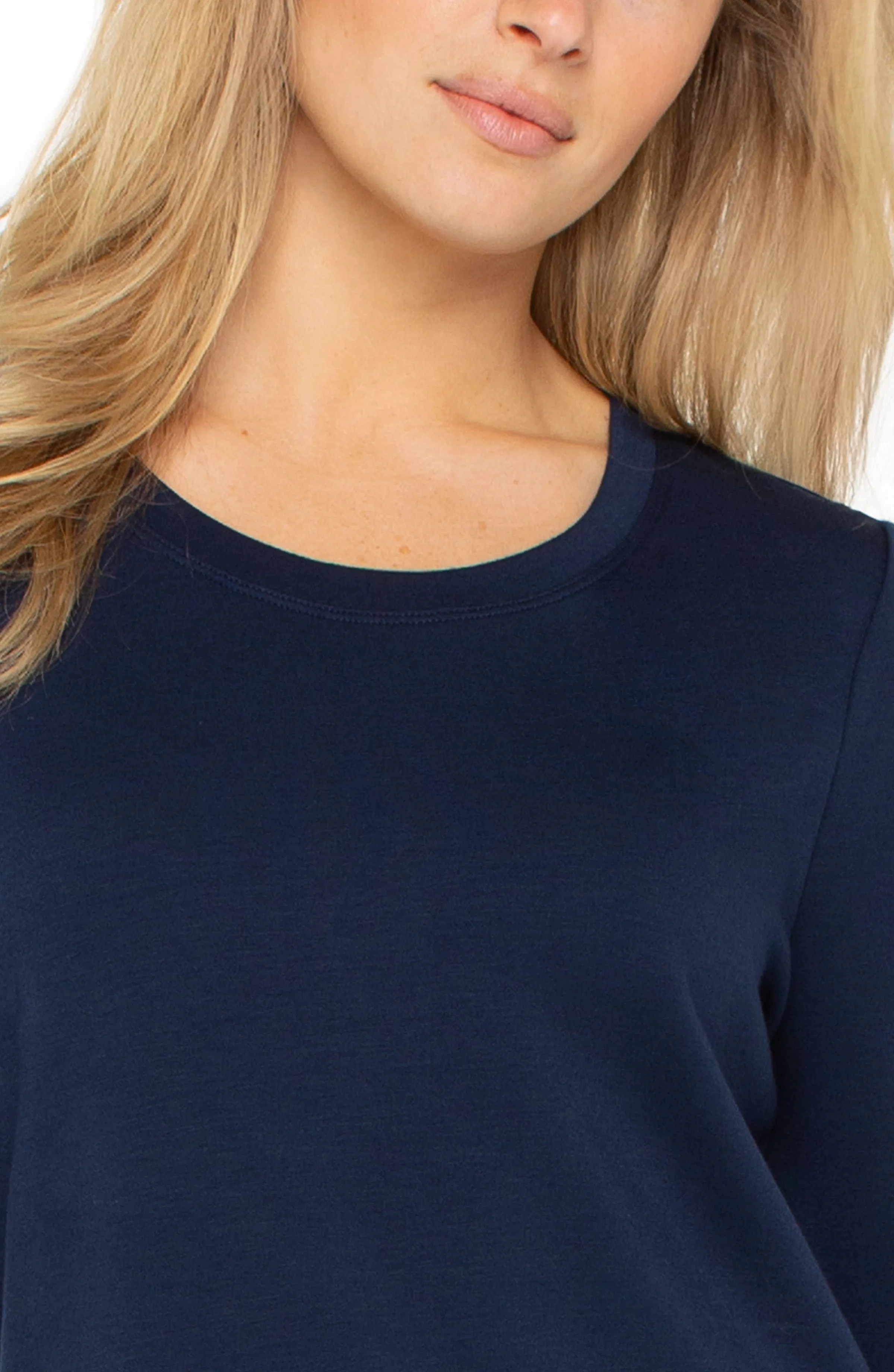 LONG SLEEVE SCOOP NECK KNIT TOP sold by Liverpool Jeans Company product image thumbnail 3