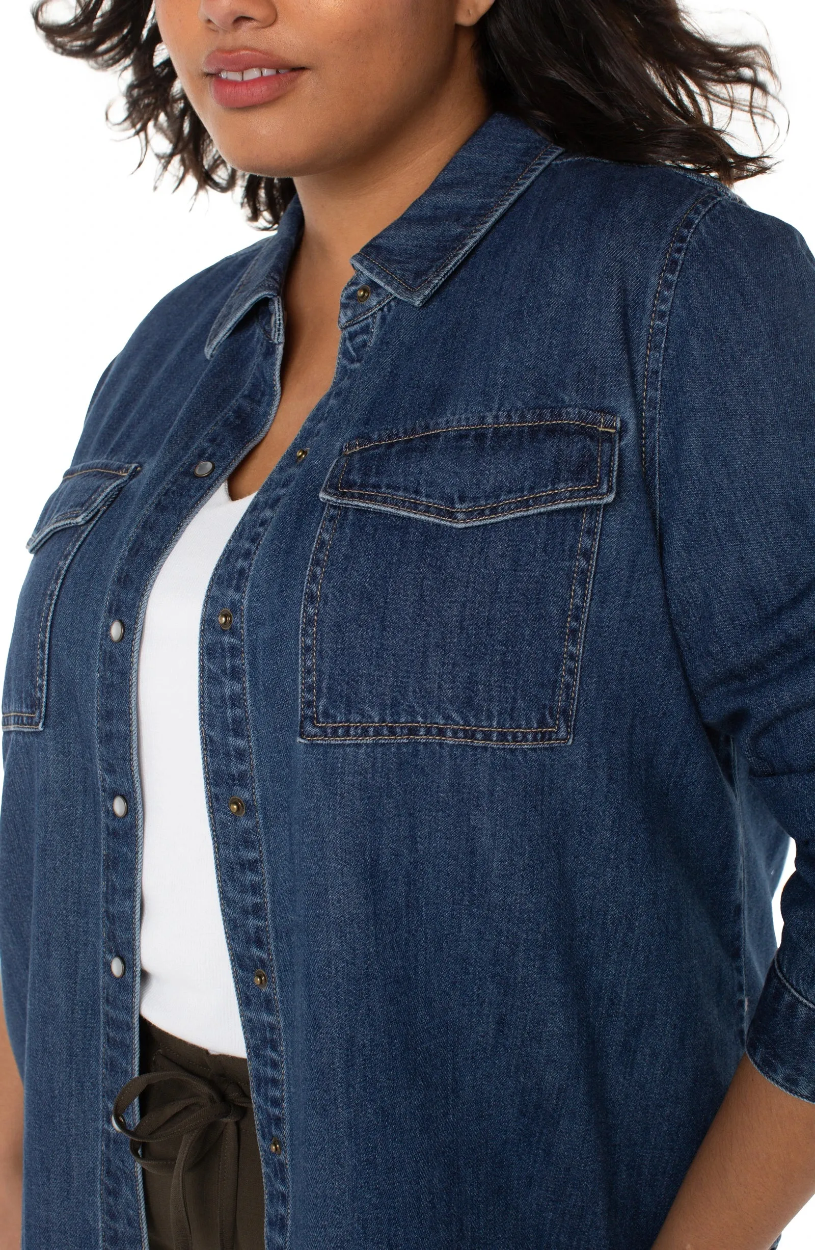 BUTTON DOWN SHIRT WITH POCKETS sold by Liverpool Jeans Company product image thumbnail 4