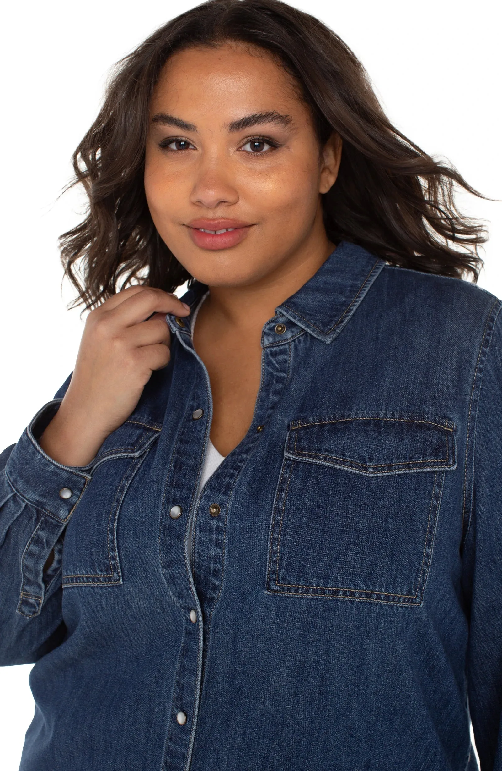 BUTTON DOWN SHIRT WITH POCKETS sold by Liverpool Jeans Company product image thumbnail 5