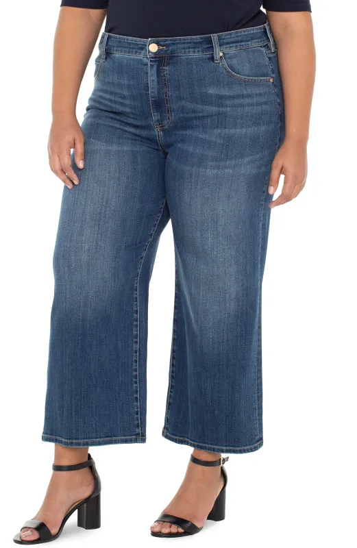 STRIDE HI-RISE WIDE LEG CROP sold by Liverpool Jeans Company