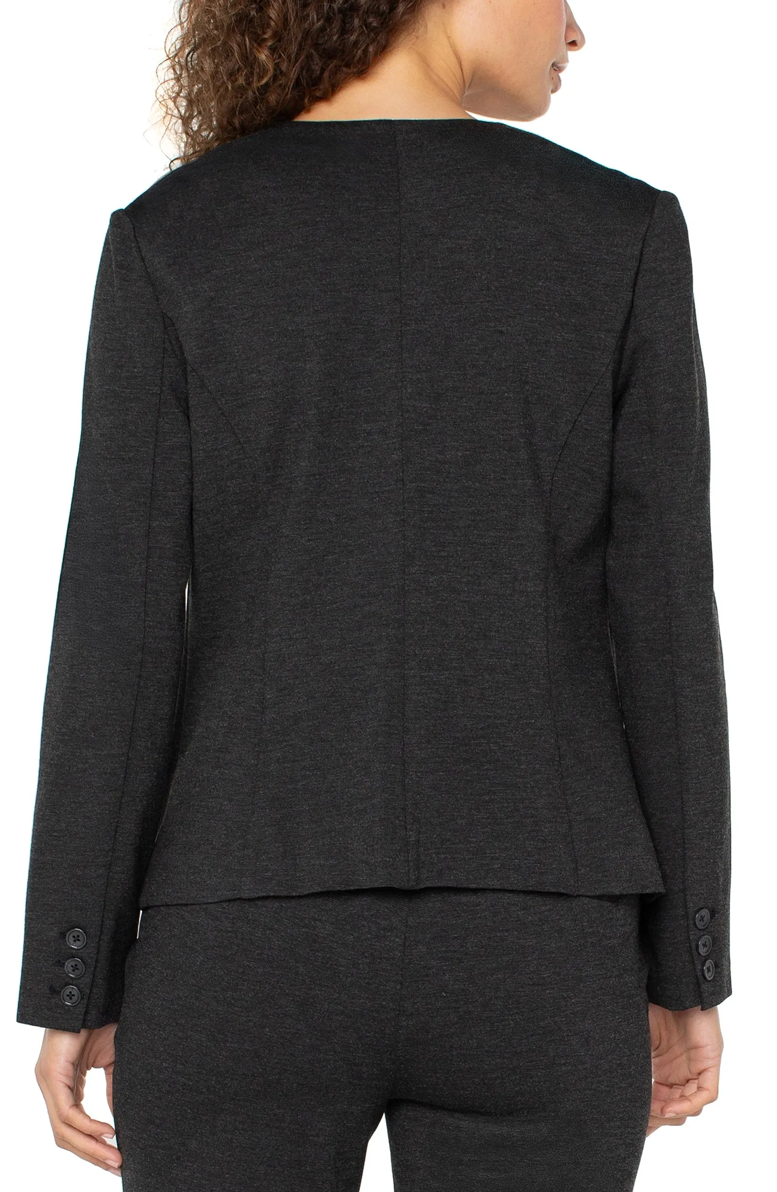 COLLARLESS FITTED BLAZER sold by Liverpool Jeans Company product image thumbnail 2