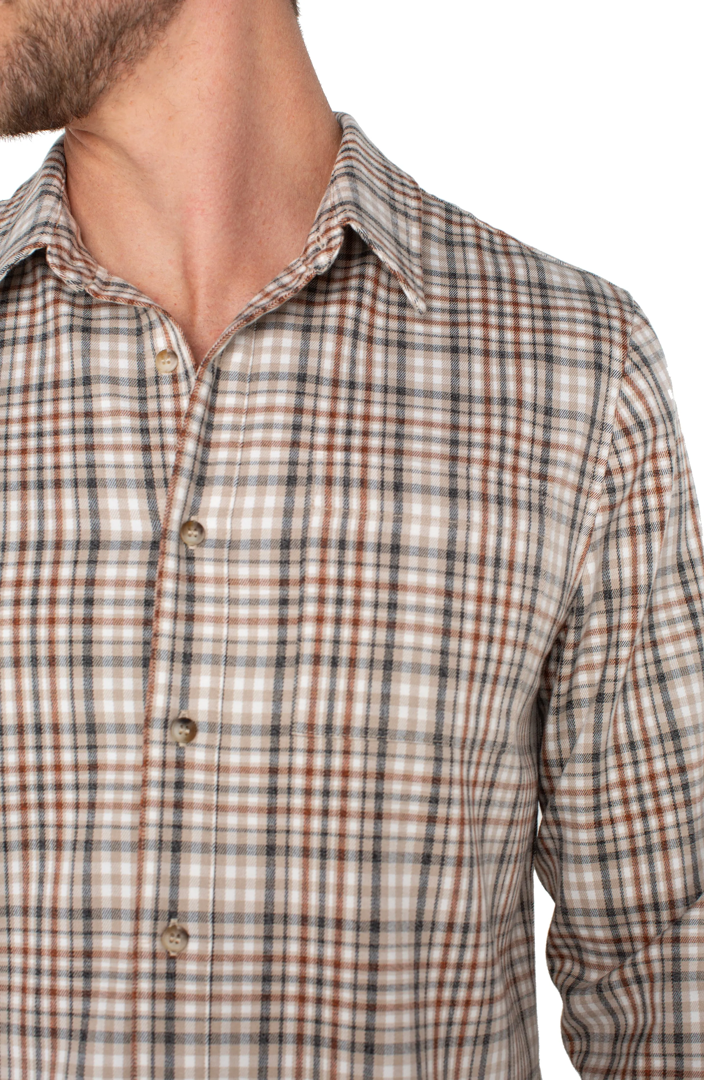 BUTTON UP SHORT SLEEVE SHIRT sold by Liverpool Jeans Company product image thumbnail 4
