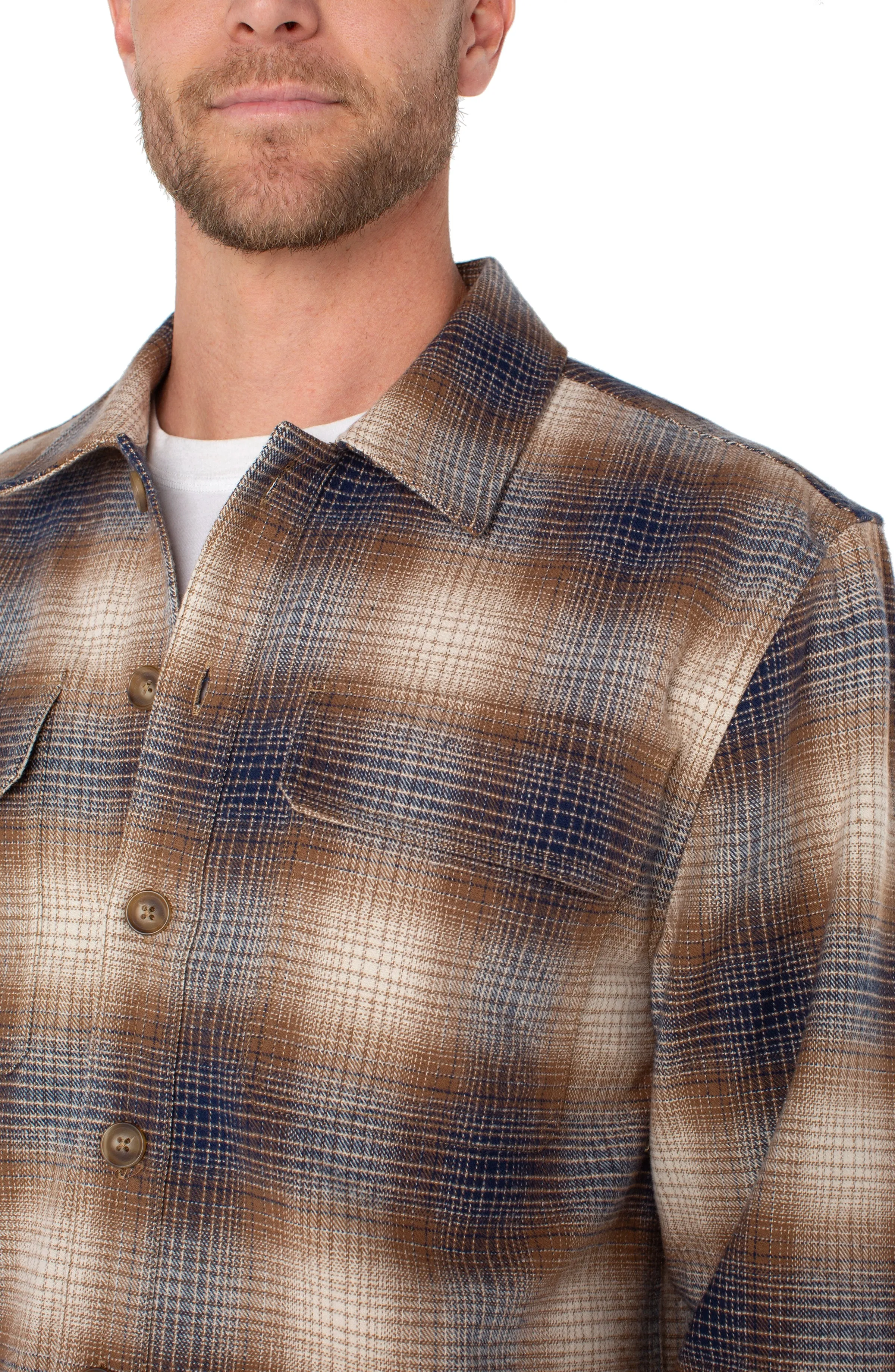 FLAP POCKET OVERSHIRT sold by Liverpool Jeans Company product image thumbnail 3