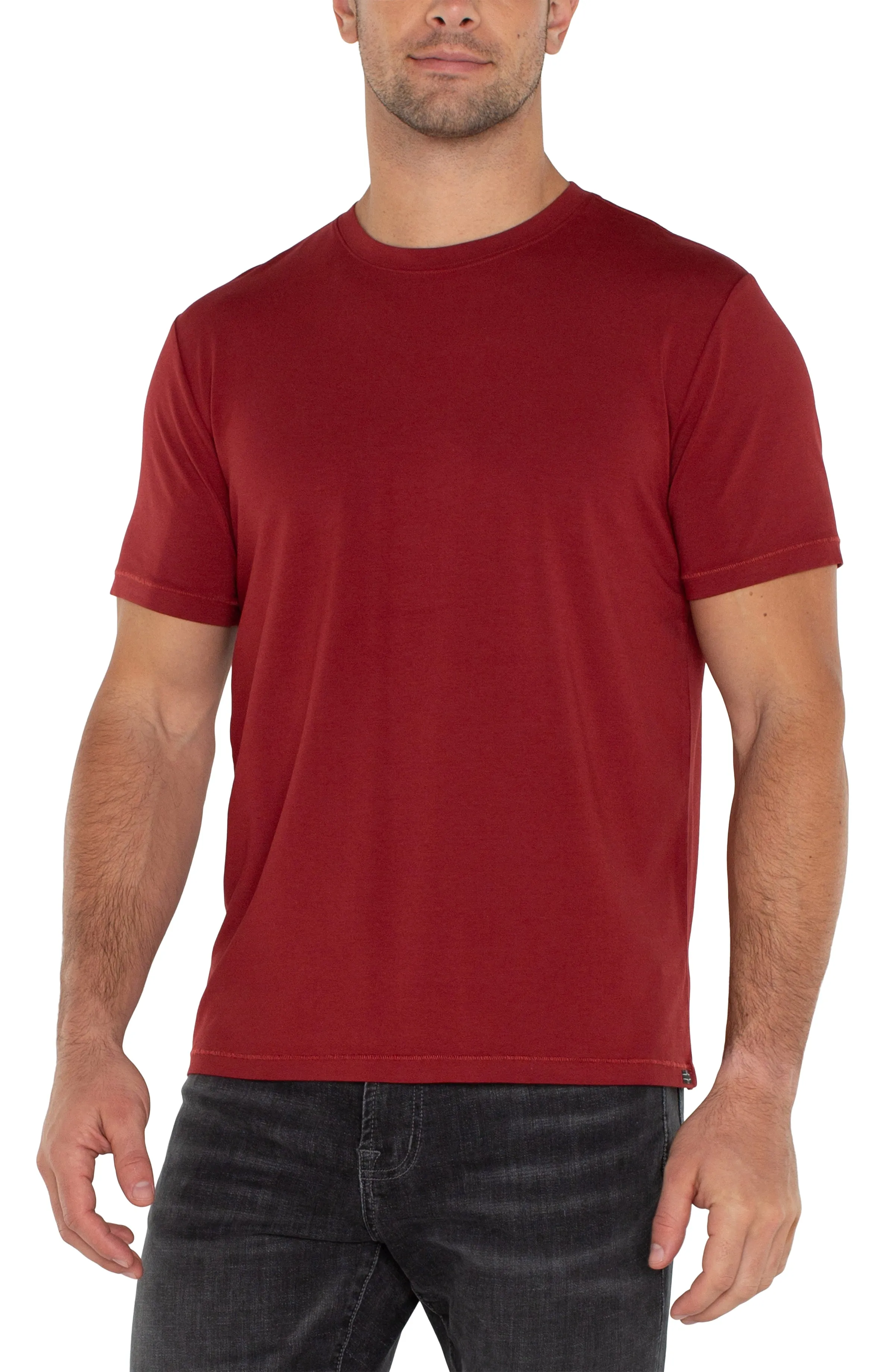 SHORT SLEEVE CREW NECK TEE sold by Liverpool Jeans Company product image thumbnail 4