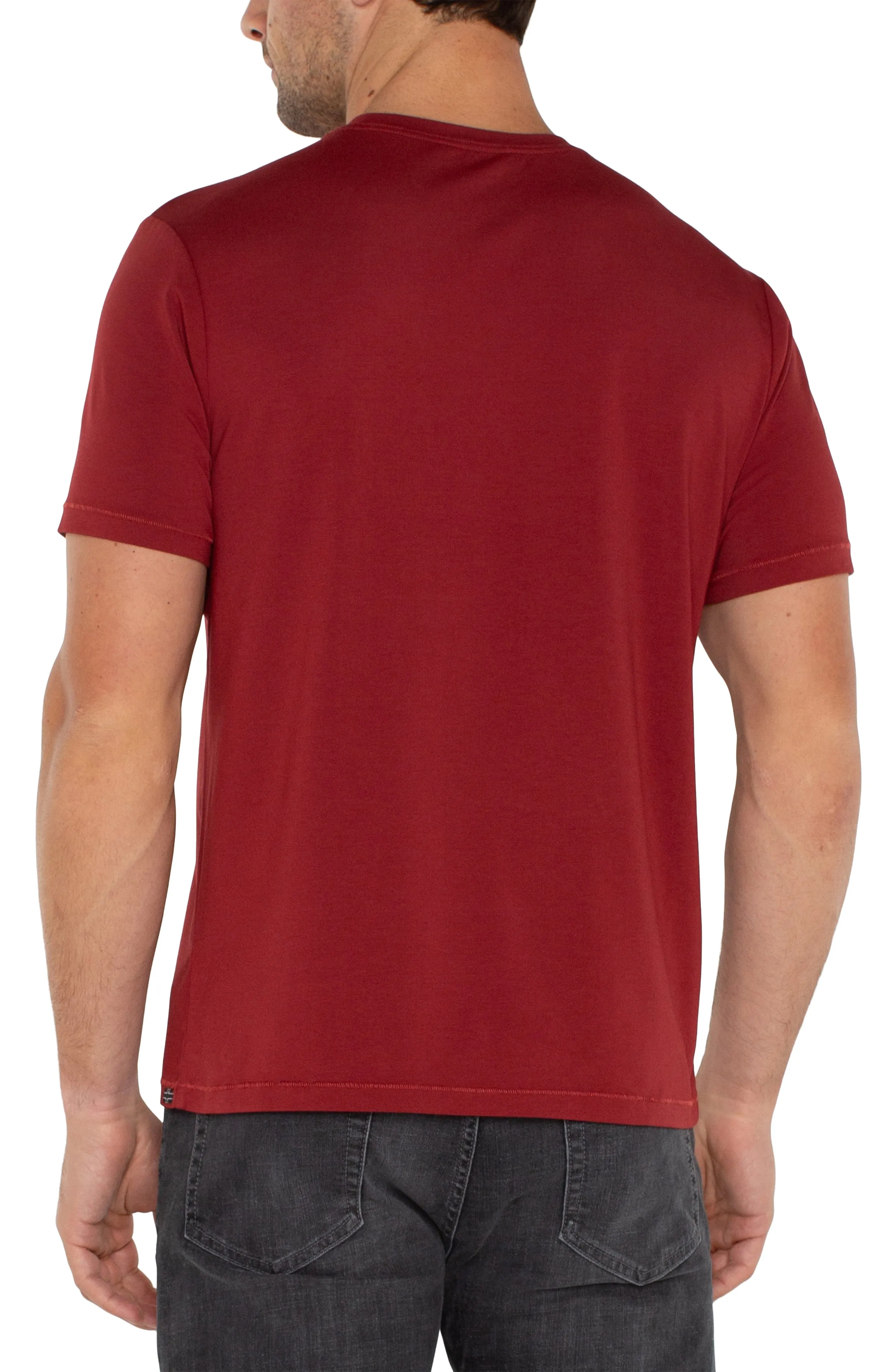 SHORT SLEEVE CREW NECK TEE sold by Liverpool Jeans Company product image thumbnail 2
