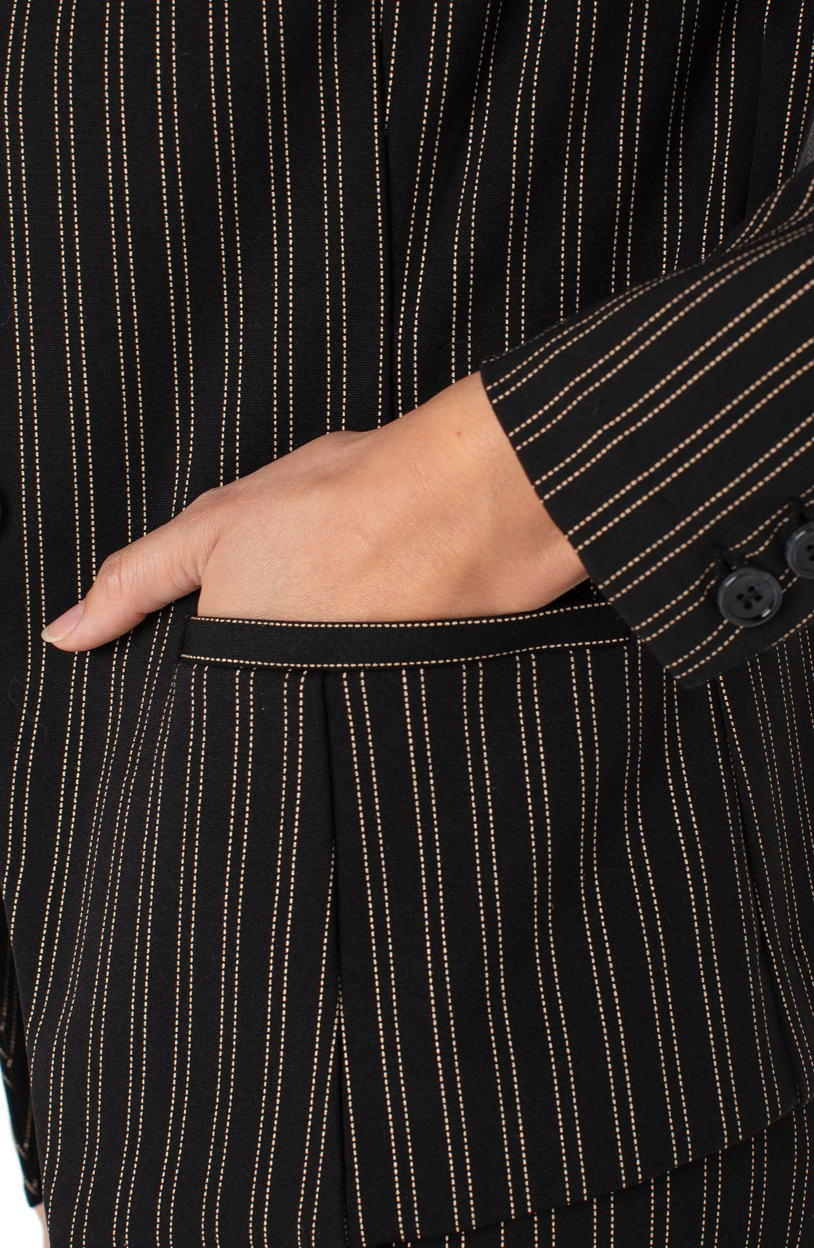 PETITE COLLARLESS FITTED BLAZER sold by Liverpool Jeans Company product image thumbnail 3