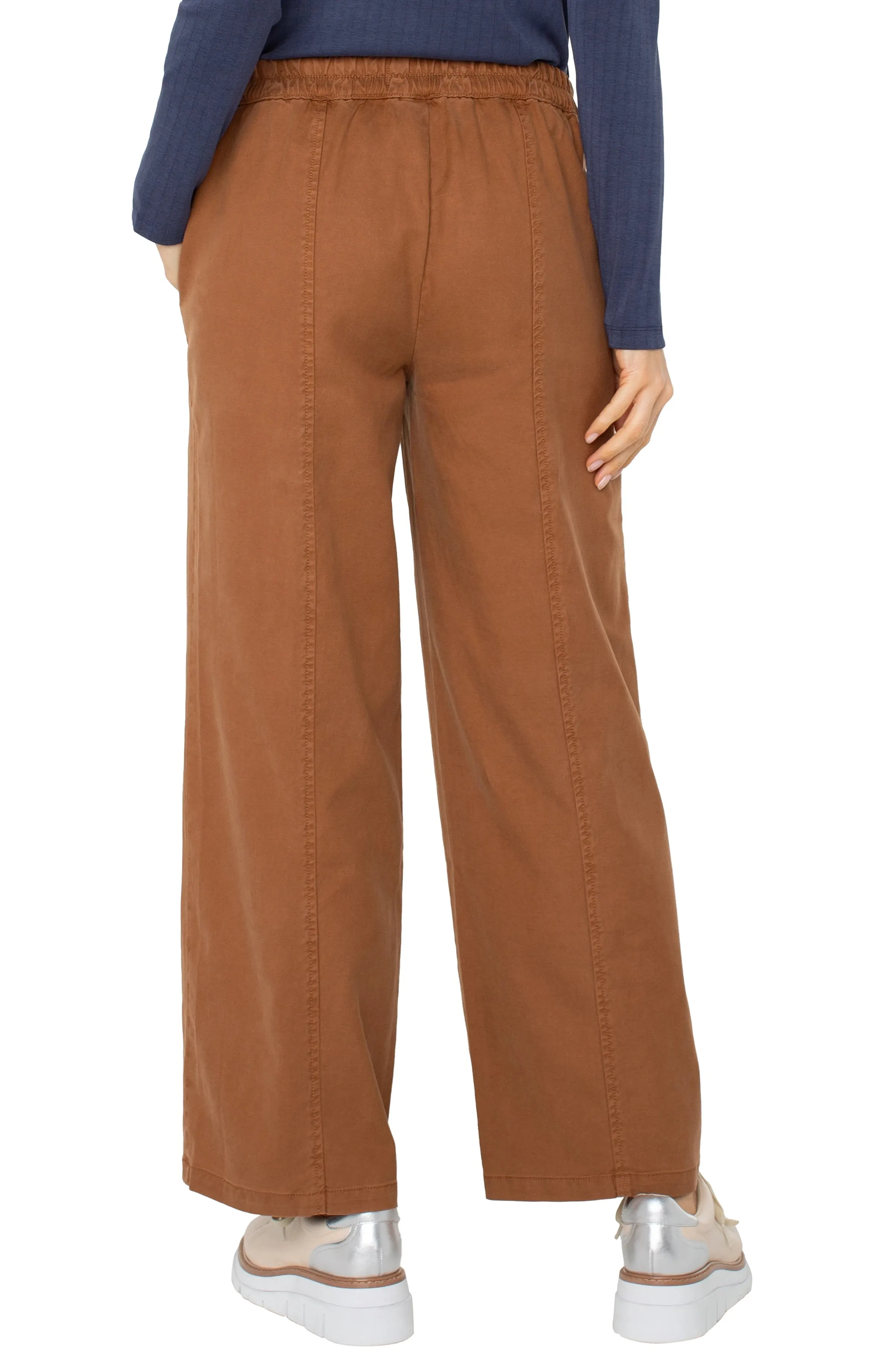PETITE WIDE LEG TROUSER WITH ELASTIC BACK WAISTBAND sold by Liverpool Jeans Company product image thumbnail 2