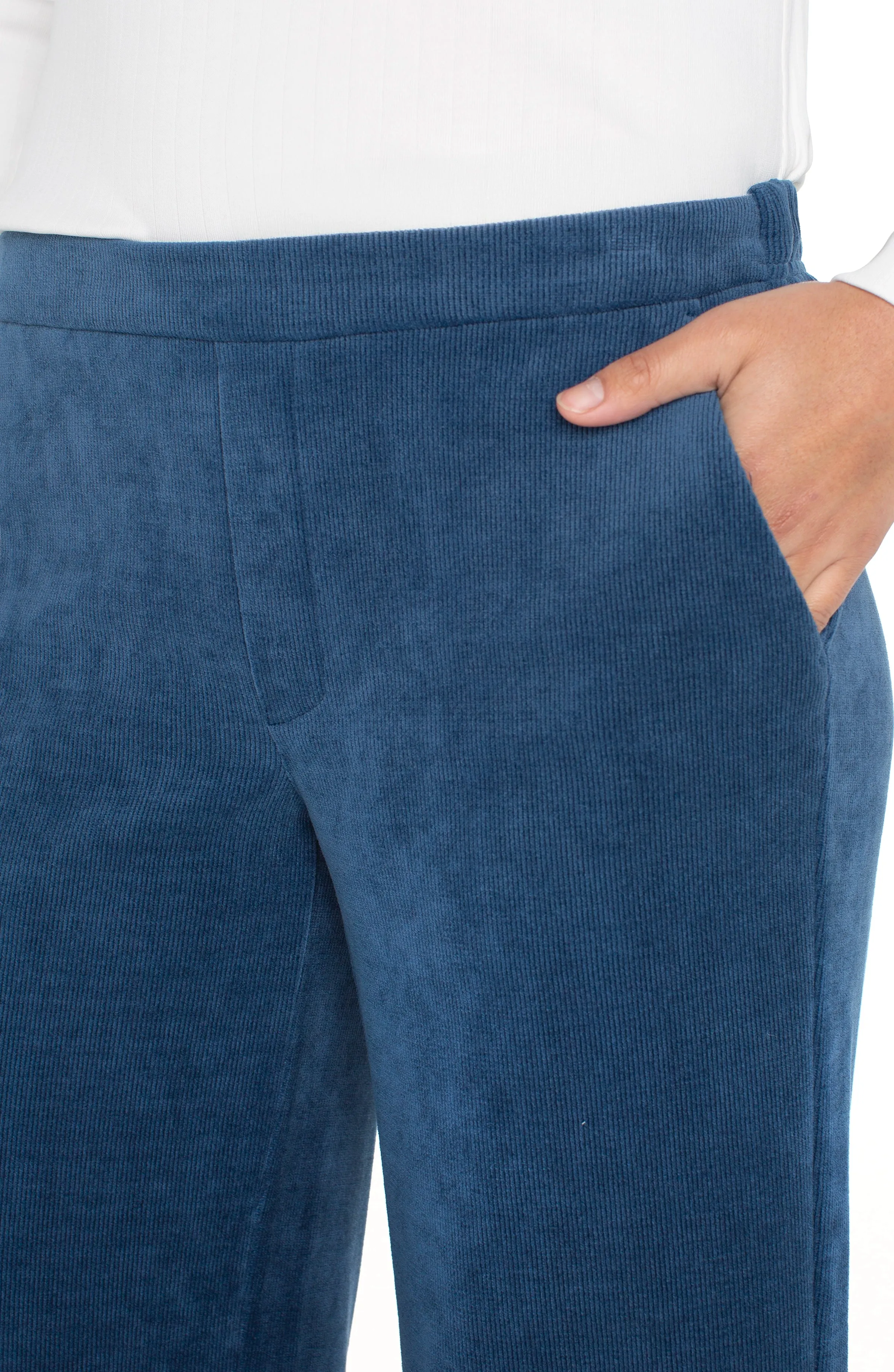 PULL ON WIDE LEG CROP TROUSER sold by Liverpool Jeans Company product image thumbnail 3