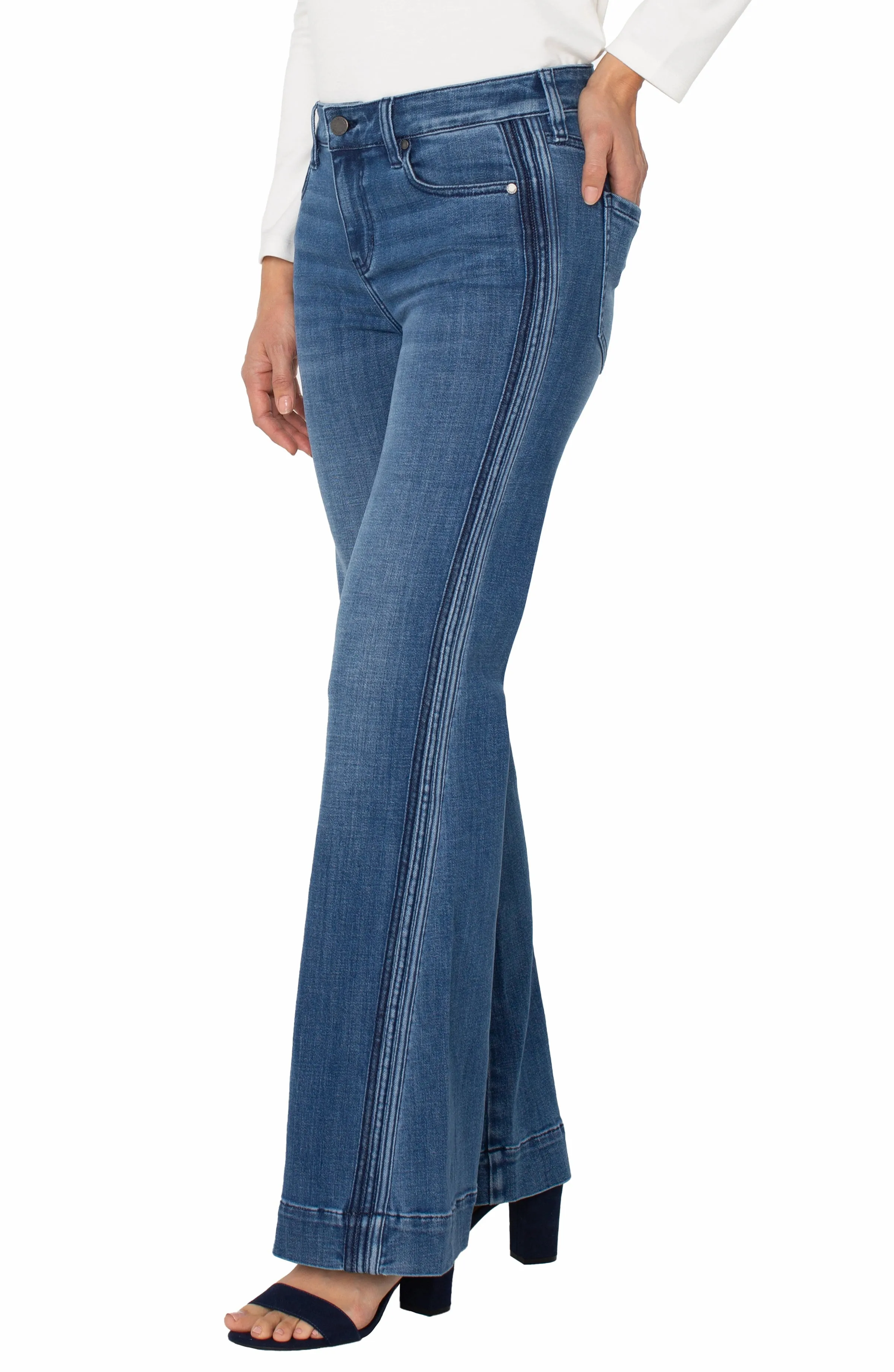 HANNAH FLARE W/ SELF TRIM sold by Liverpool Jeans Company product image thumbnail 4