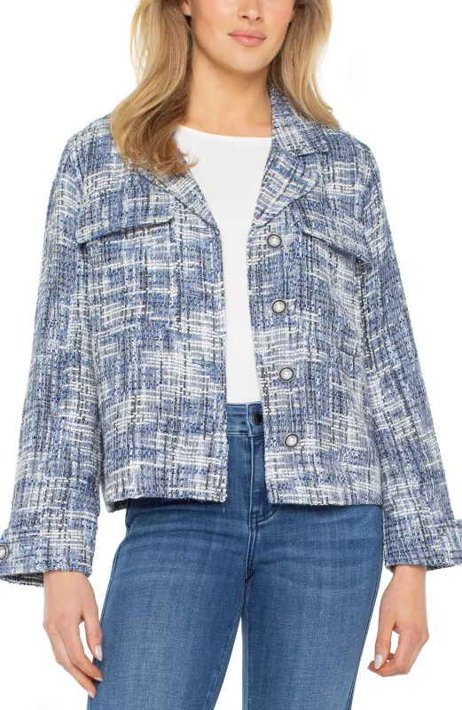 BUTTON FRONT BOXY SHACKET sold by Liverpool Jeans Company